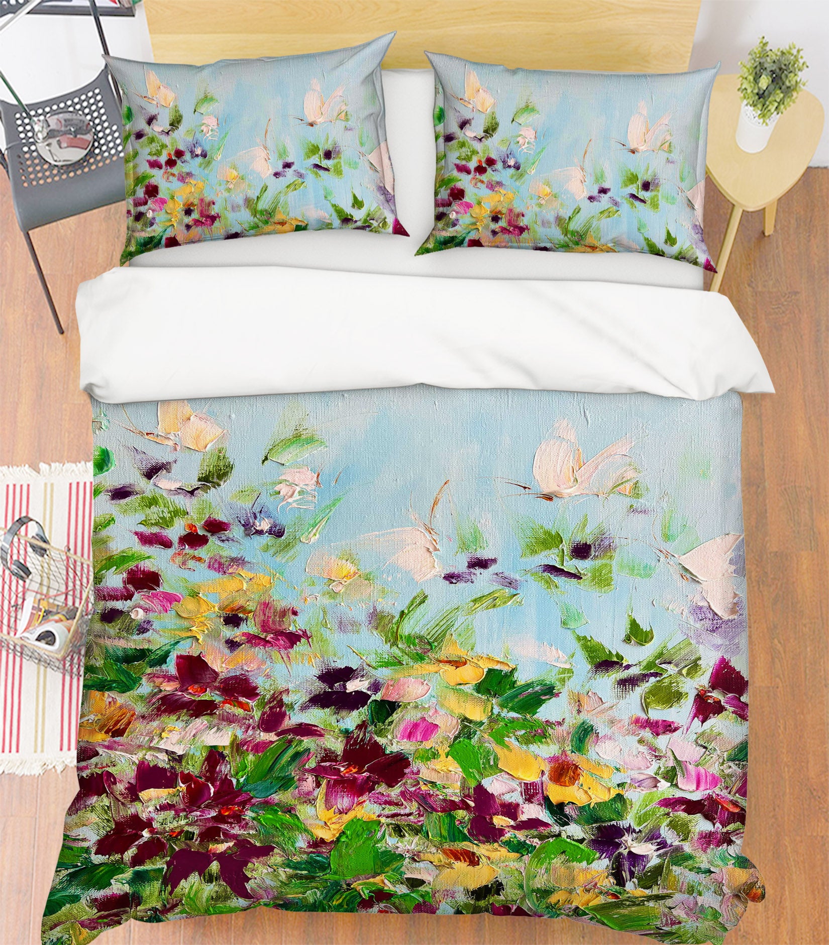 3D Butterfly Garden 601 Skromova Marina Bedding Bed Pillowcases Quilt