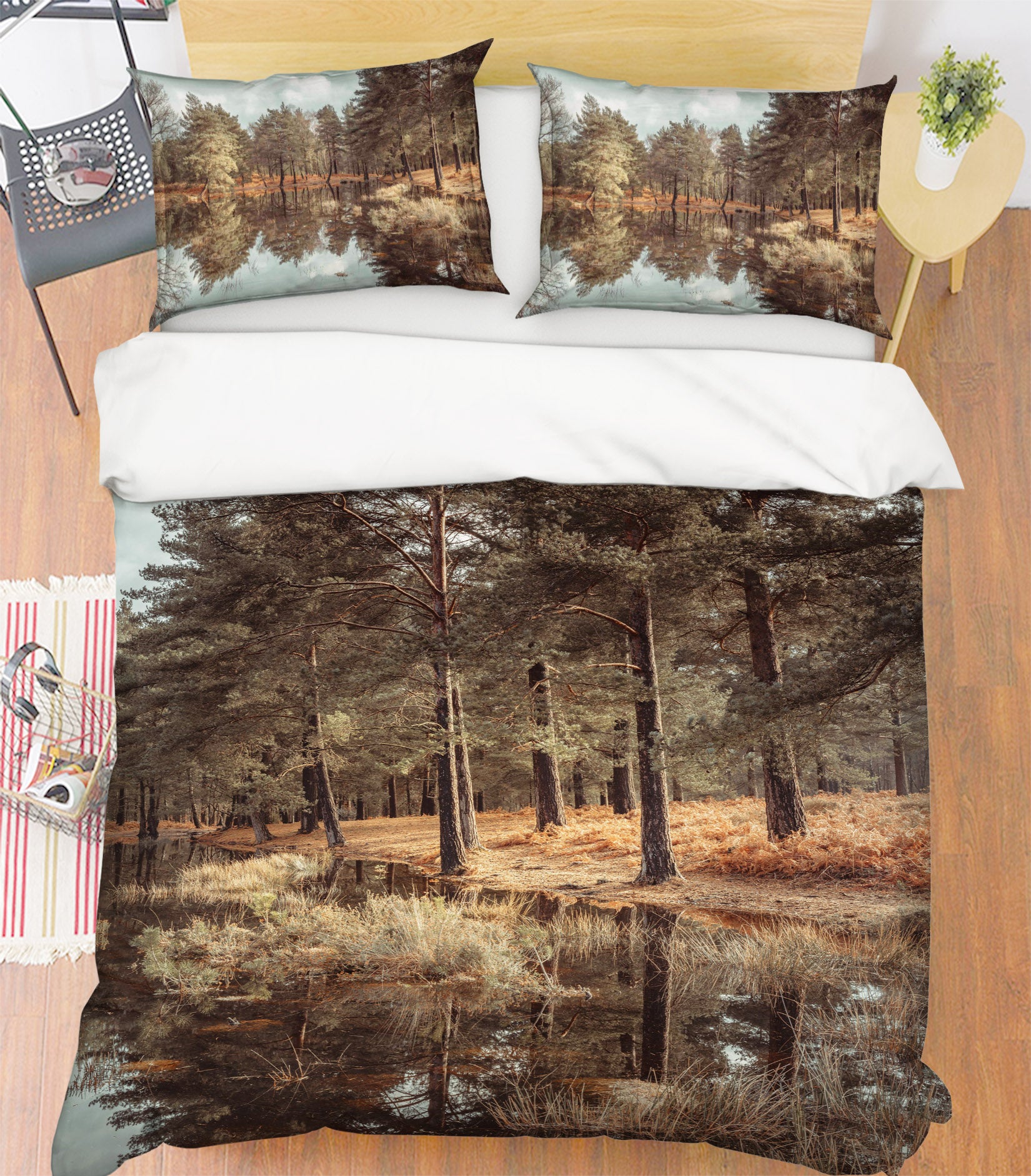 3D Forest Scenery 7171 Assaf Frank Bedding Bed Pillowcases Quilt Cover Duvet Cover