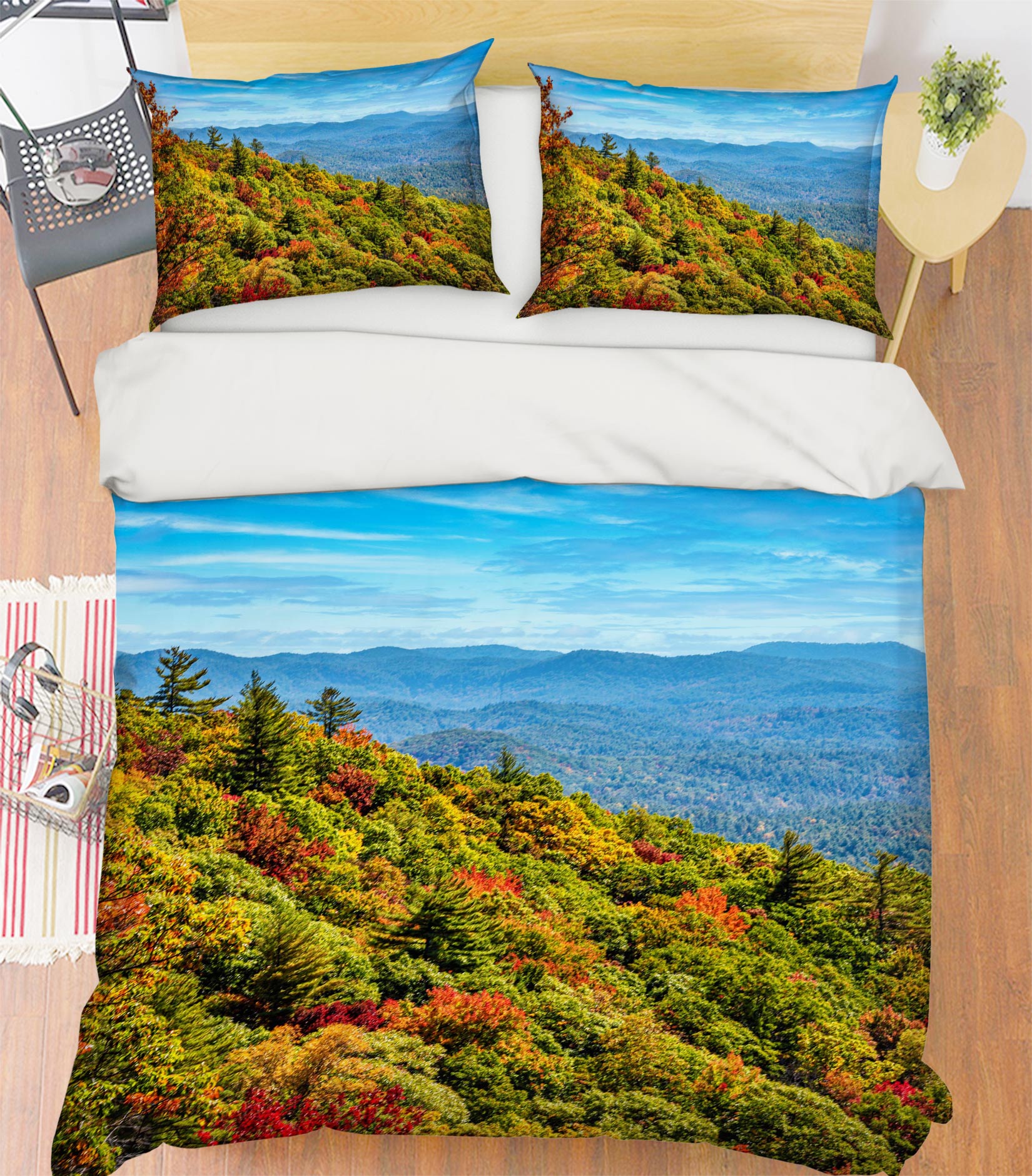 3D Woods Hill 8562 Beth Sheridan Bedding Bed Pillowcases Quilt