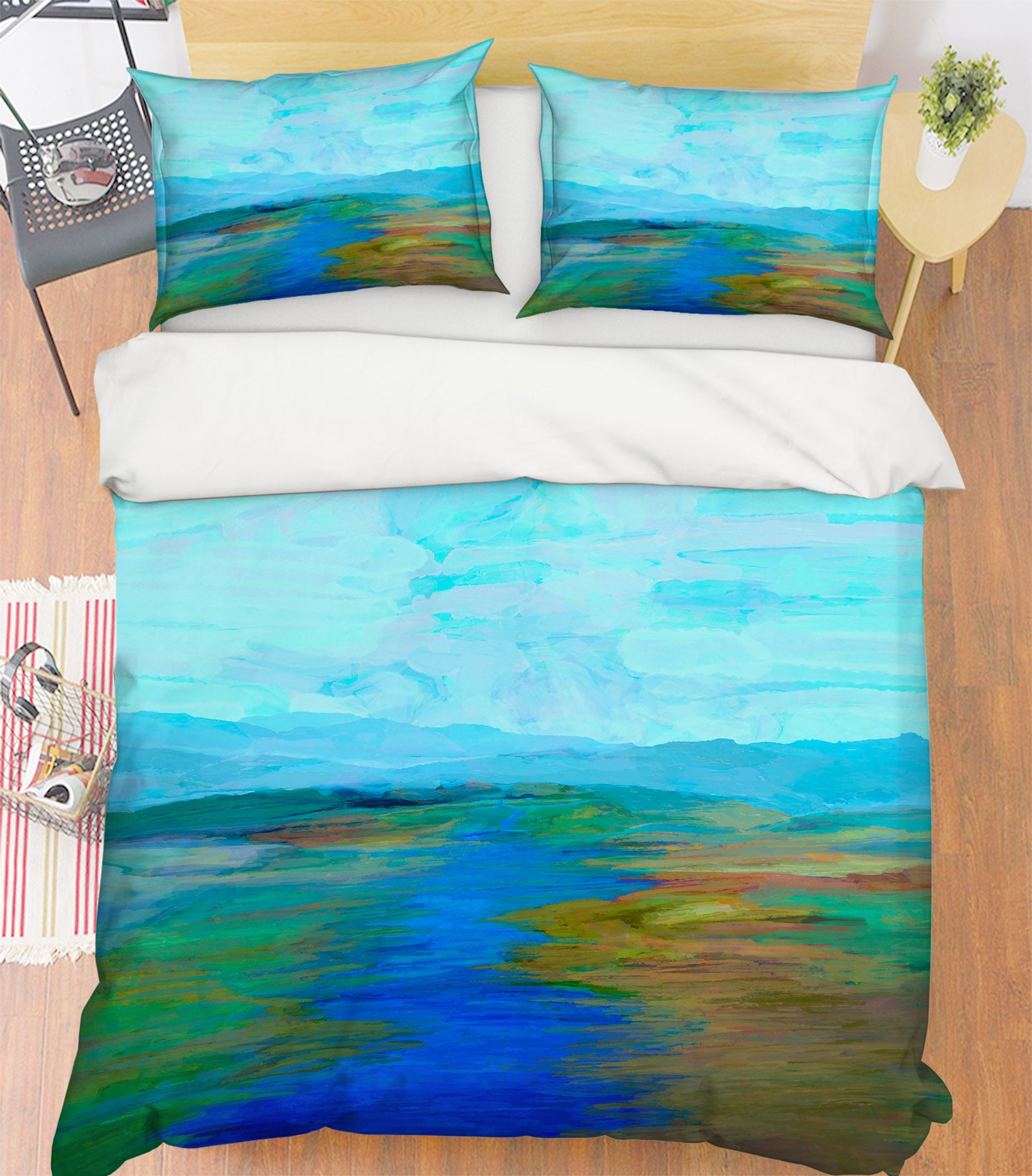 3D Undersea Channel 2114 Michael Tienhaara Bedding Bed Pillowcases Quilt