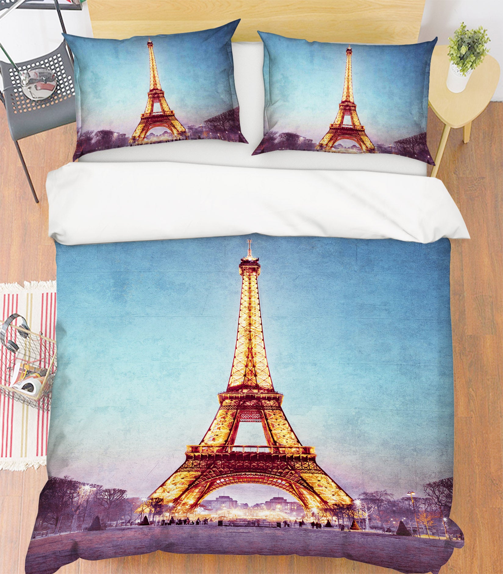 3D Eiffel Tower 85100 Assaf Frank Bedding Bed Pillowcases Quilt
