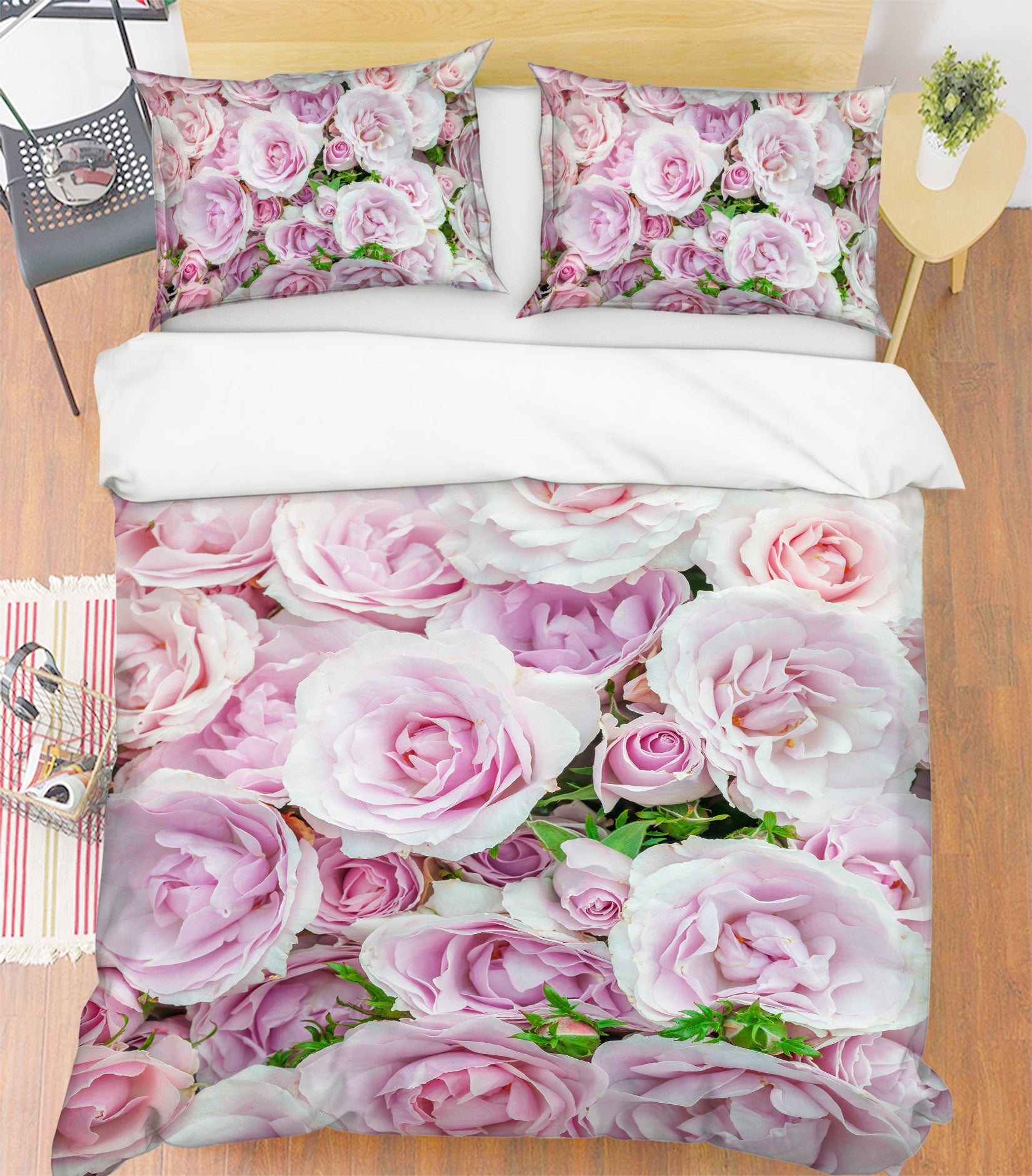 3D Pink Roses 7122 Assaf Frank Bedding Bed Pillowcases Quilt Cover Duvet Cover