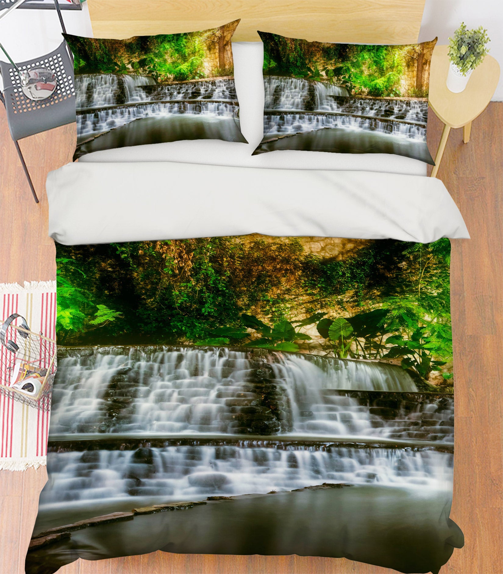 3D Fall Grotto 8554 Beth Sheridan Bedding Bed Pillowcases Quilt