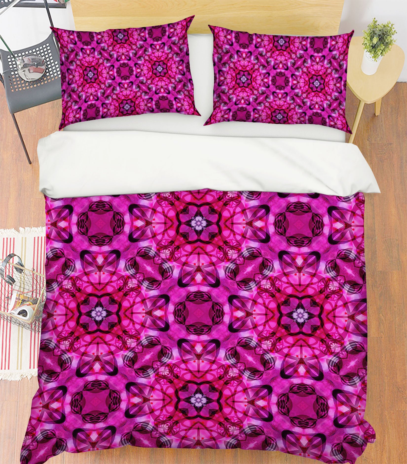3D Purple Pattern 2007 Shandra Smith Bedding Bed Pillowcases Quilt