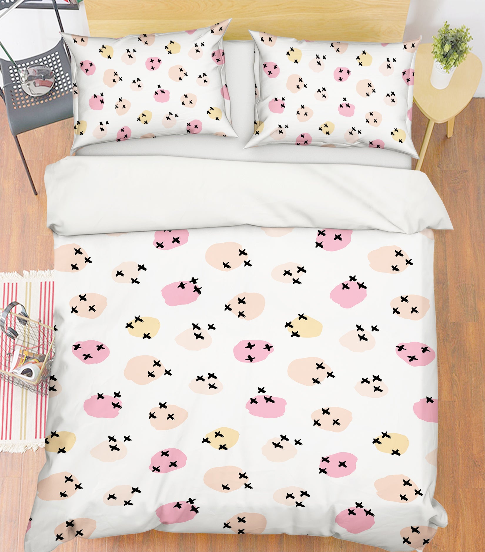 3D Pink Polka Dots 109167 Kashmira Jayaprakash Bedding Bed Pillowcases Quilt