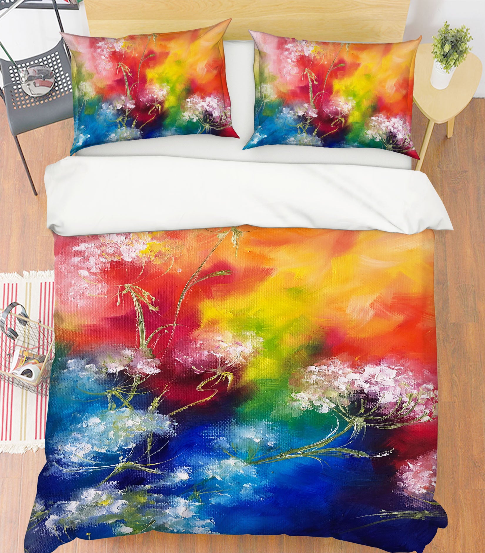 3D Colorful Flower 614 Skromova Marina Bedding Bed Pillowcases Quilt