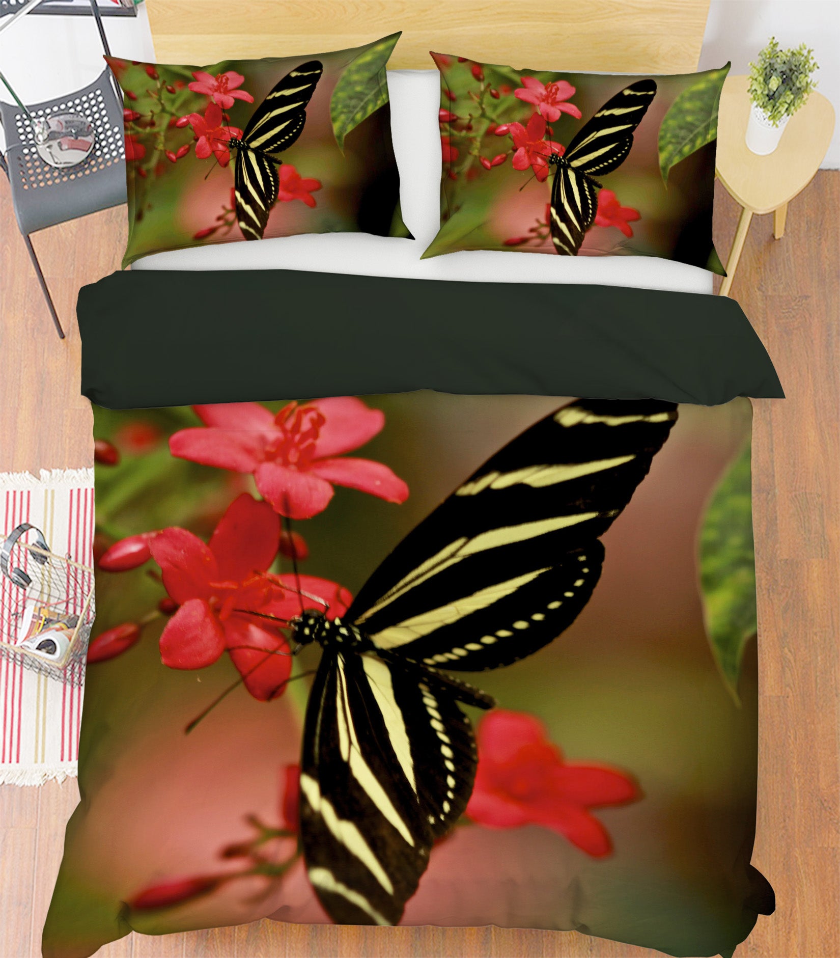 3D Butterfly 2139 Kathy Barefield Bedding Bed Pillowcases Quilt