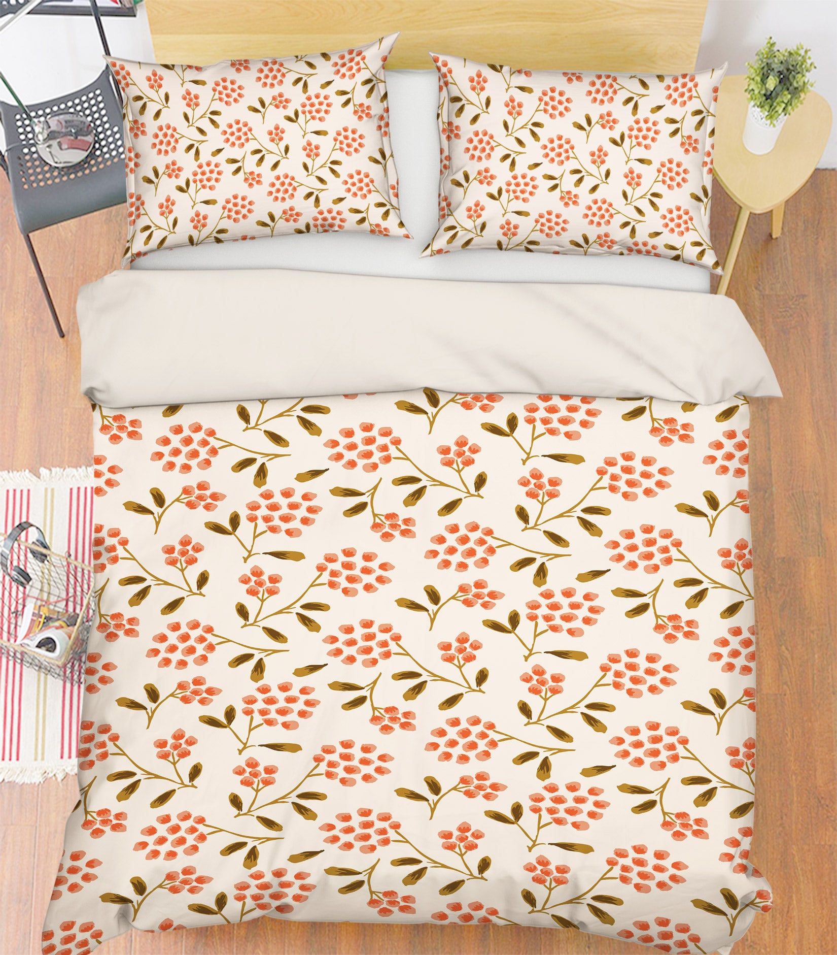 3D Red Little Flower 109108 Kashmira Jayaprakash Bedding Bed Pillowcases Quilt
