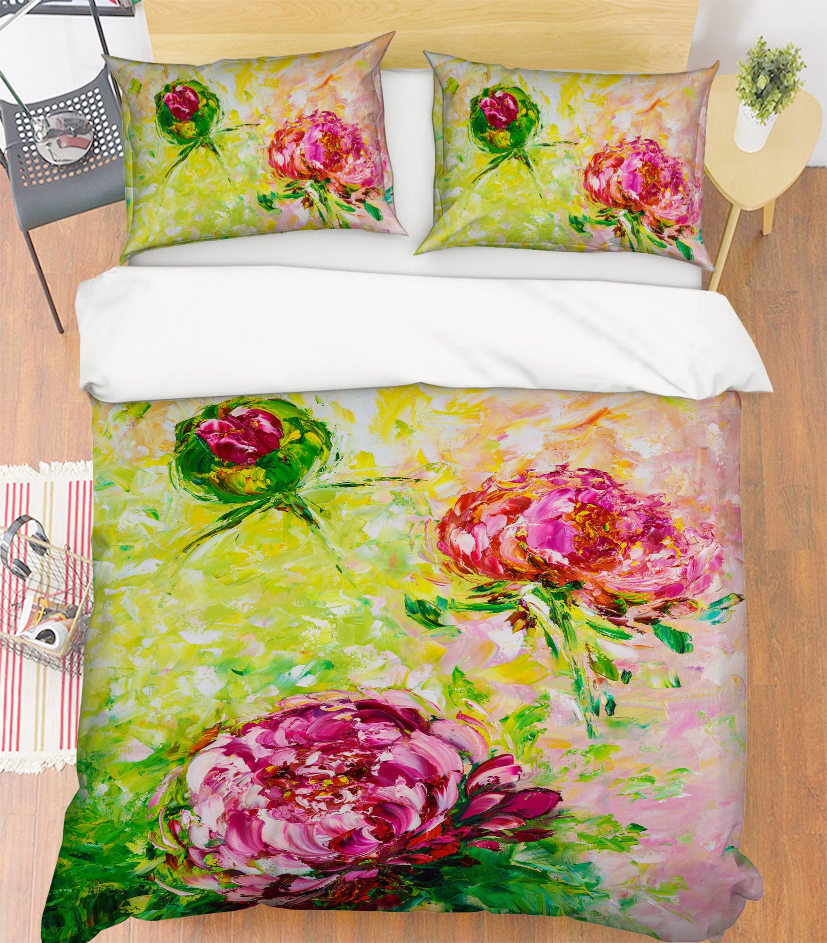 3D Pink Flower 569 Skromova Marina Bedding Bed Pillowcases Quilt