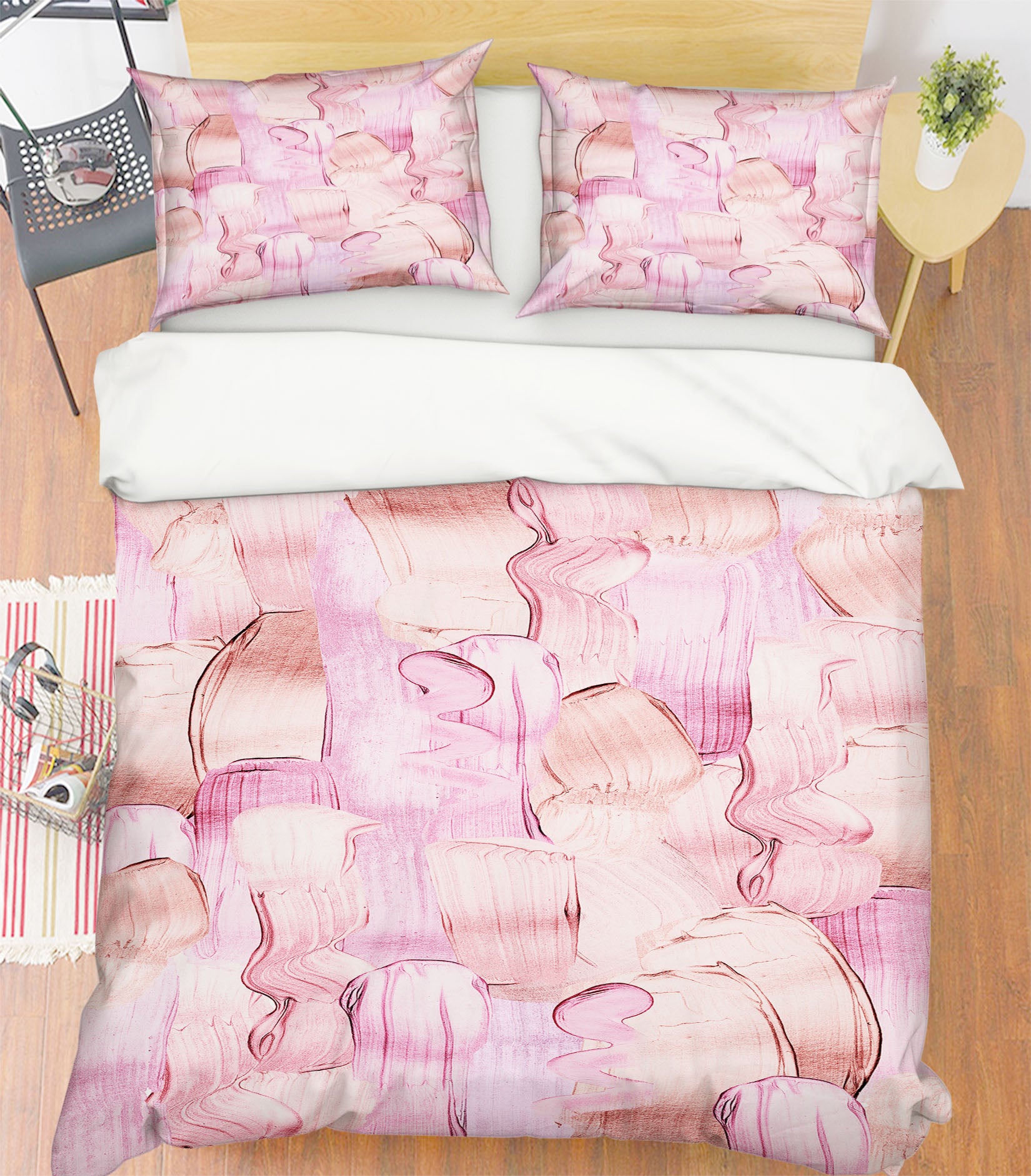 3D Rose Red Pigment 026 Uta Naumann Bedding Bed Pillowcases Quilt