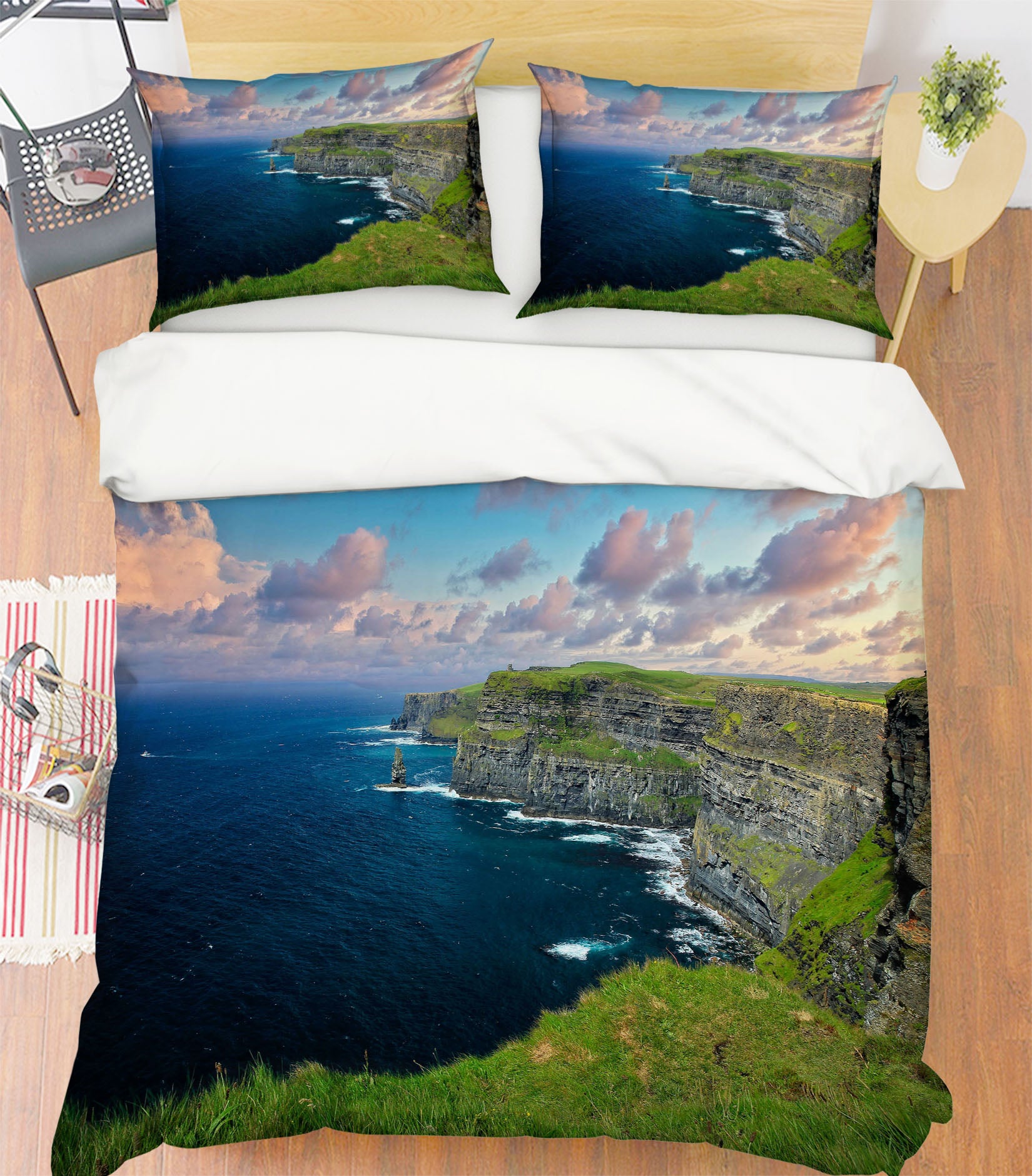 3D Ocean Rock 8689 Kathy Barefield Bedding Bed Pillowcases Quilt