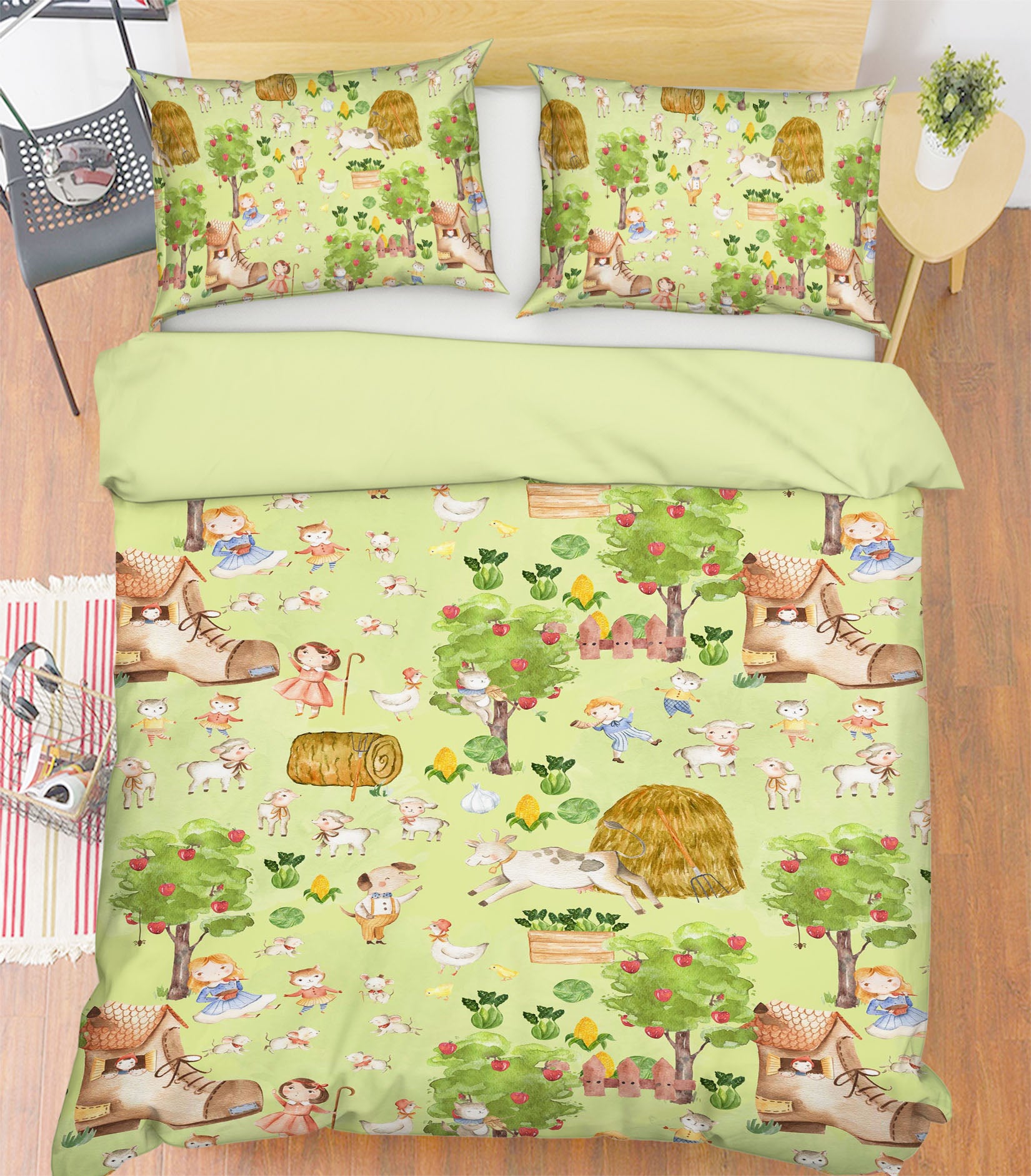 3D Shoe House Sheep 190 Uta Naumann Bedding Bed Pillowcases Quilt
