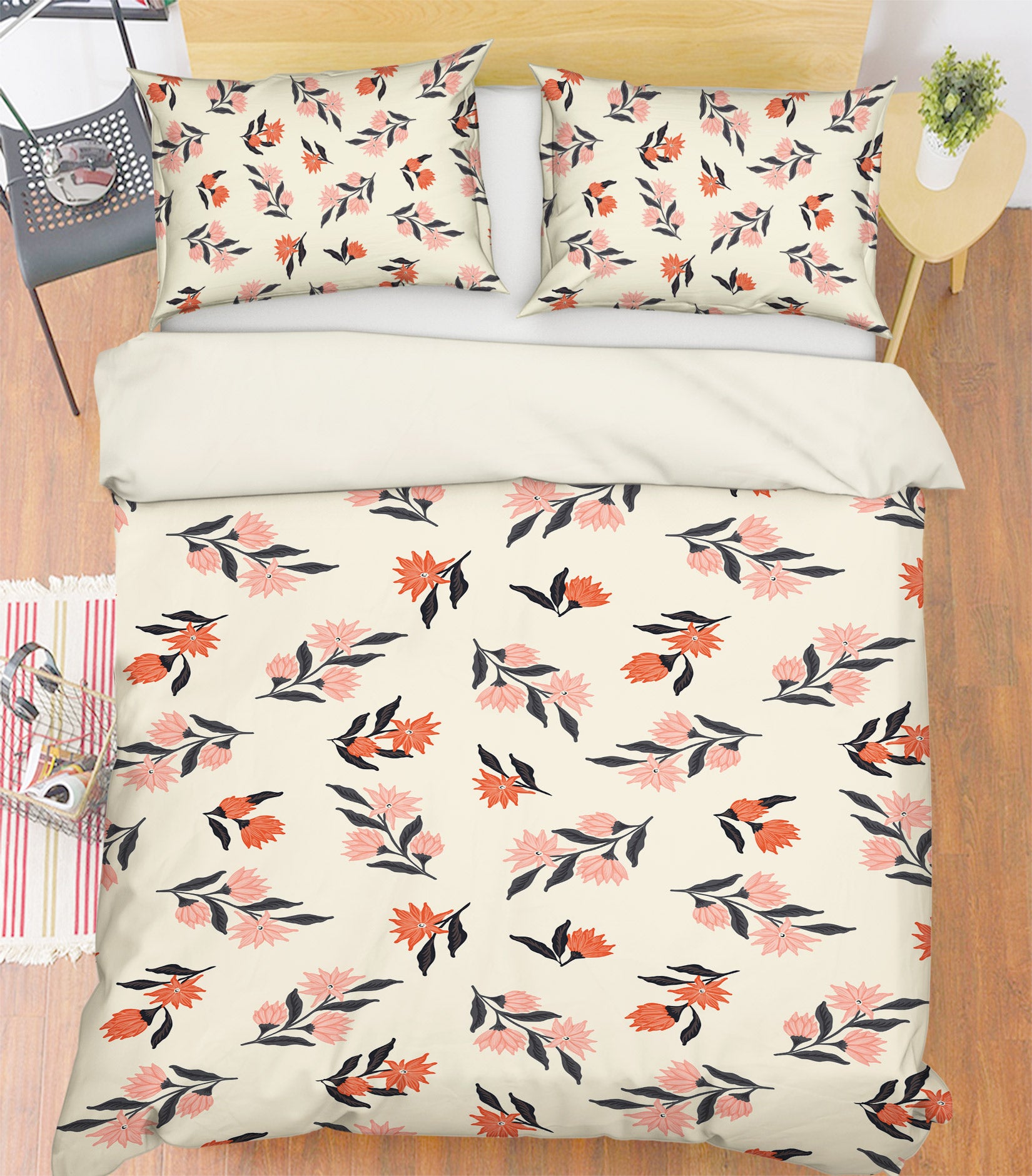 3D Pink Flowers Pattern 10997 Kashmira Jayaprakash Bedding Bed Pillowcases Quilt