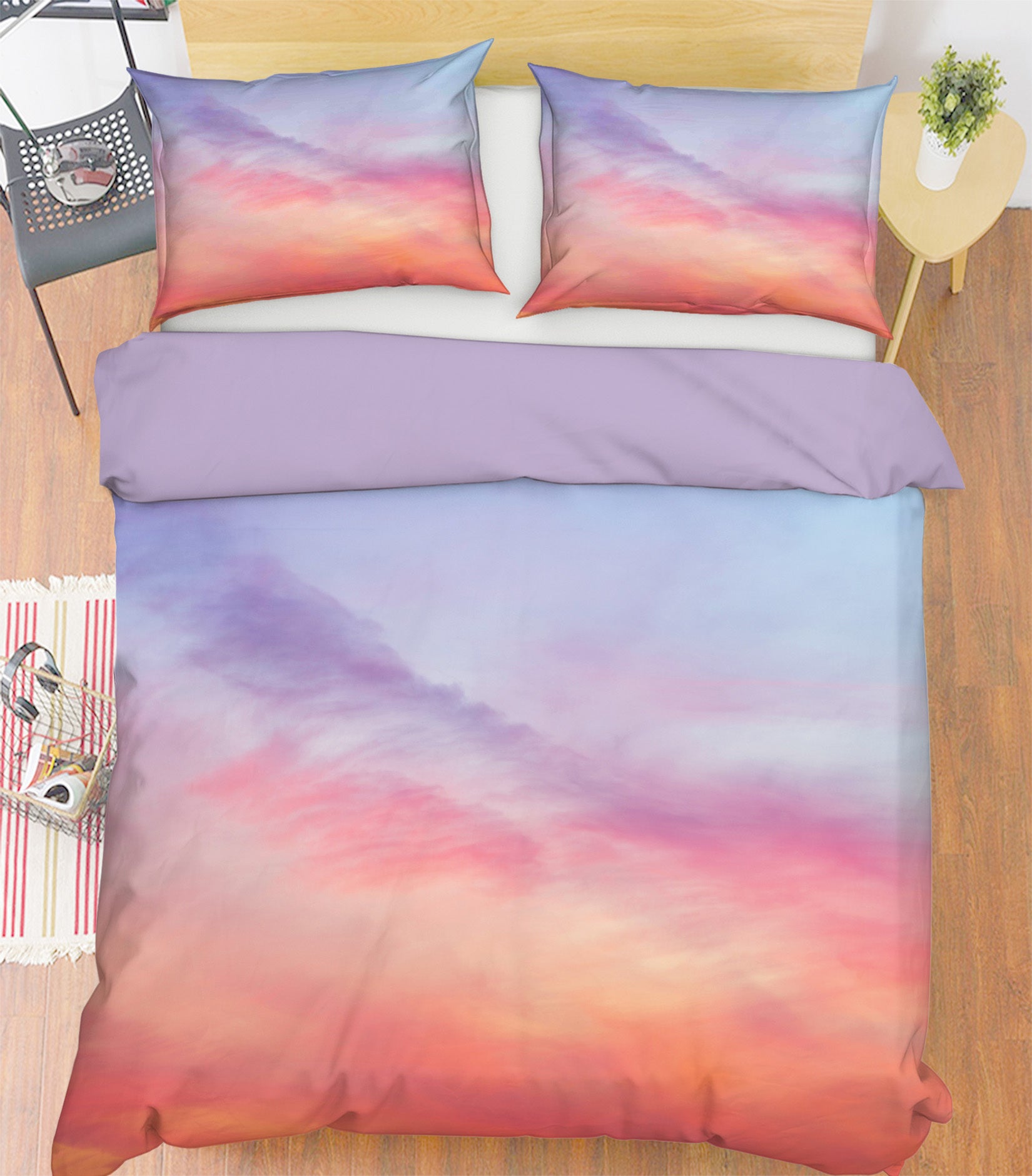 3D Pink Clouds 8664 Assaf Frank Bedding Bed Pillowcases Quilt