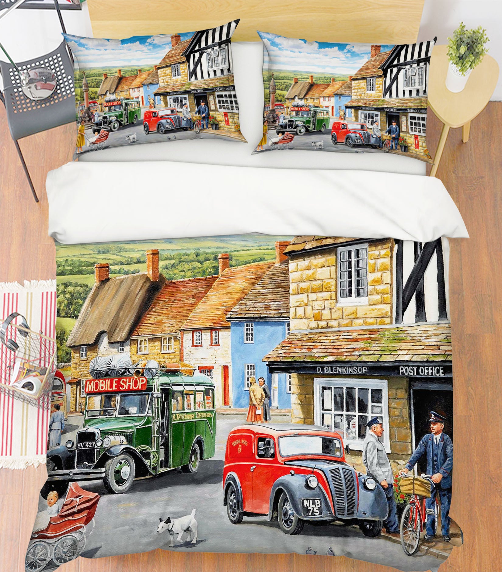3D The Post Office 2065 Trevor Mitchell bedding Bed Pillowcases Quilt