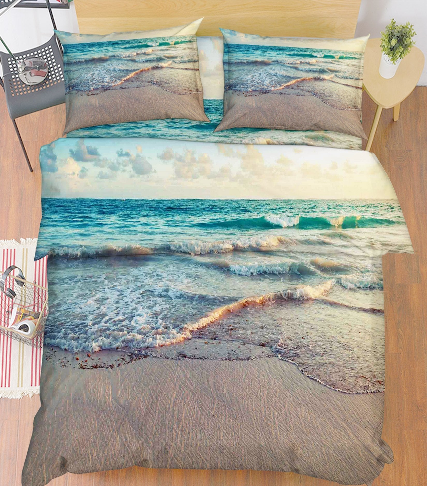 3D Peaceful Sea 66 Bed Pillowcases Quilt Wallpaper AJ Wallpaper 