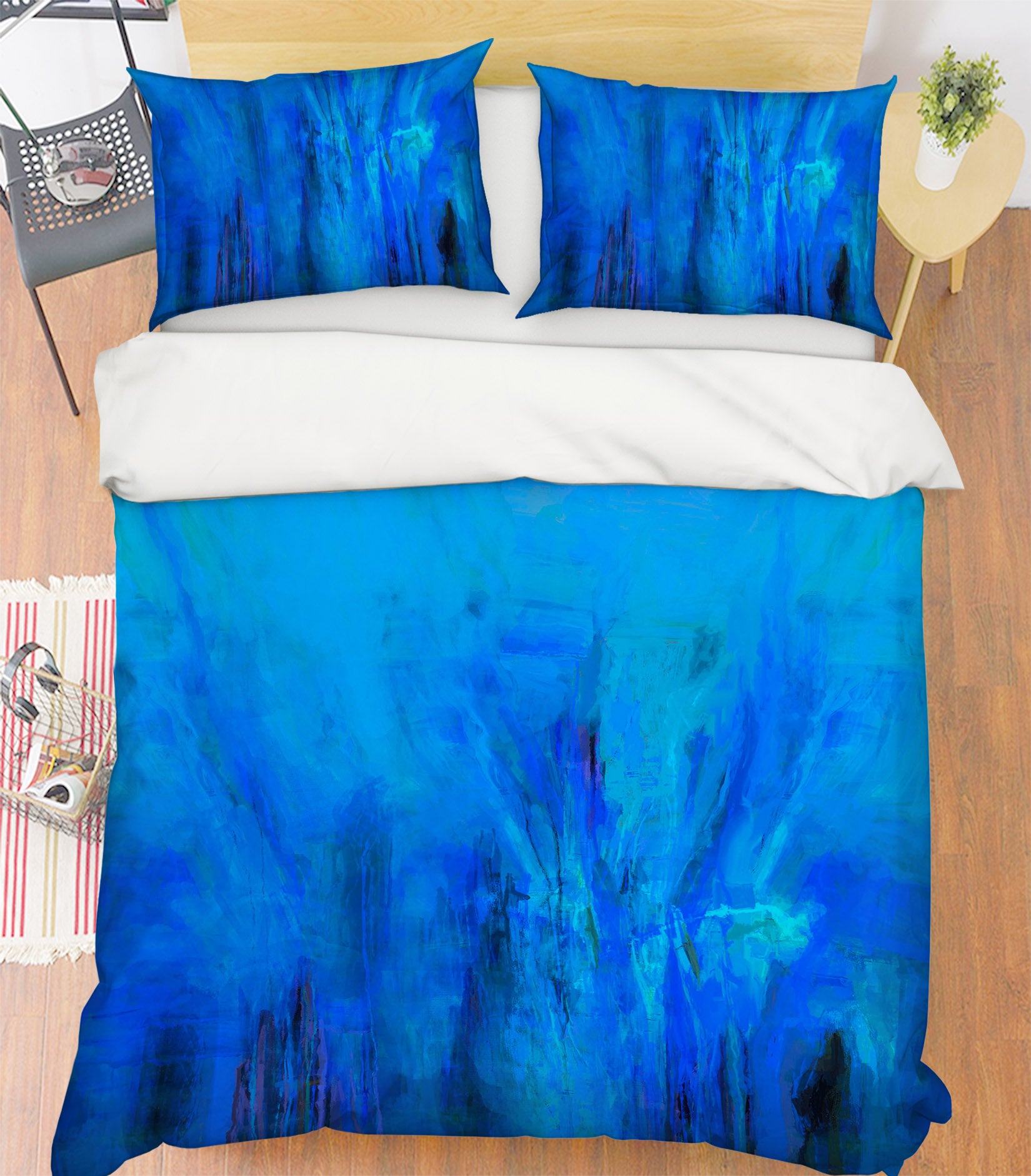 3D Blue Graffiti 2122 Michael Tienhaara Bedding Bed Pillowcases Quilt