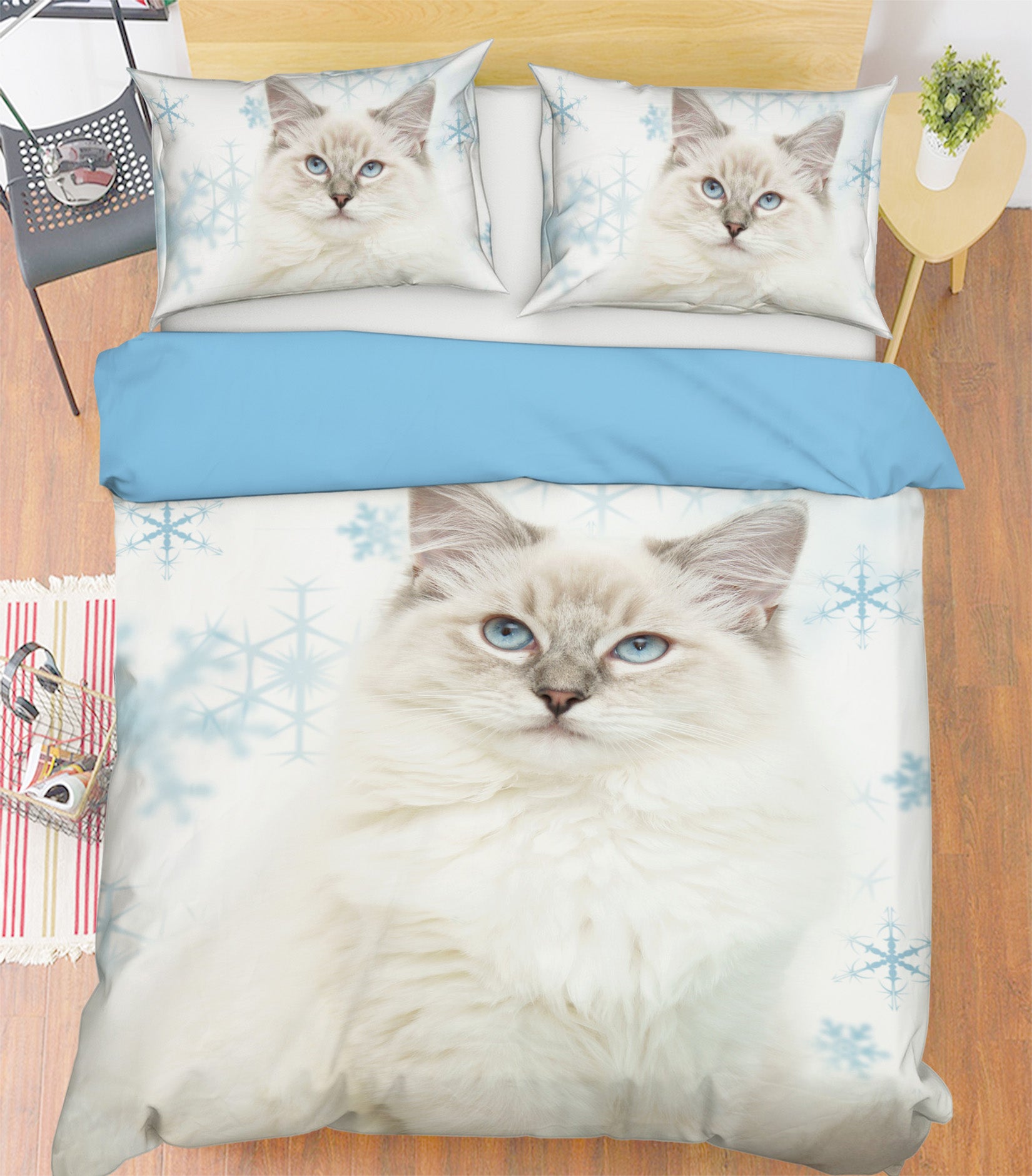 3D Cute Cat 1906 Bed Pillowcases Quilt