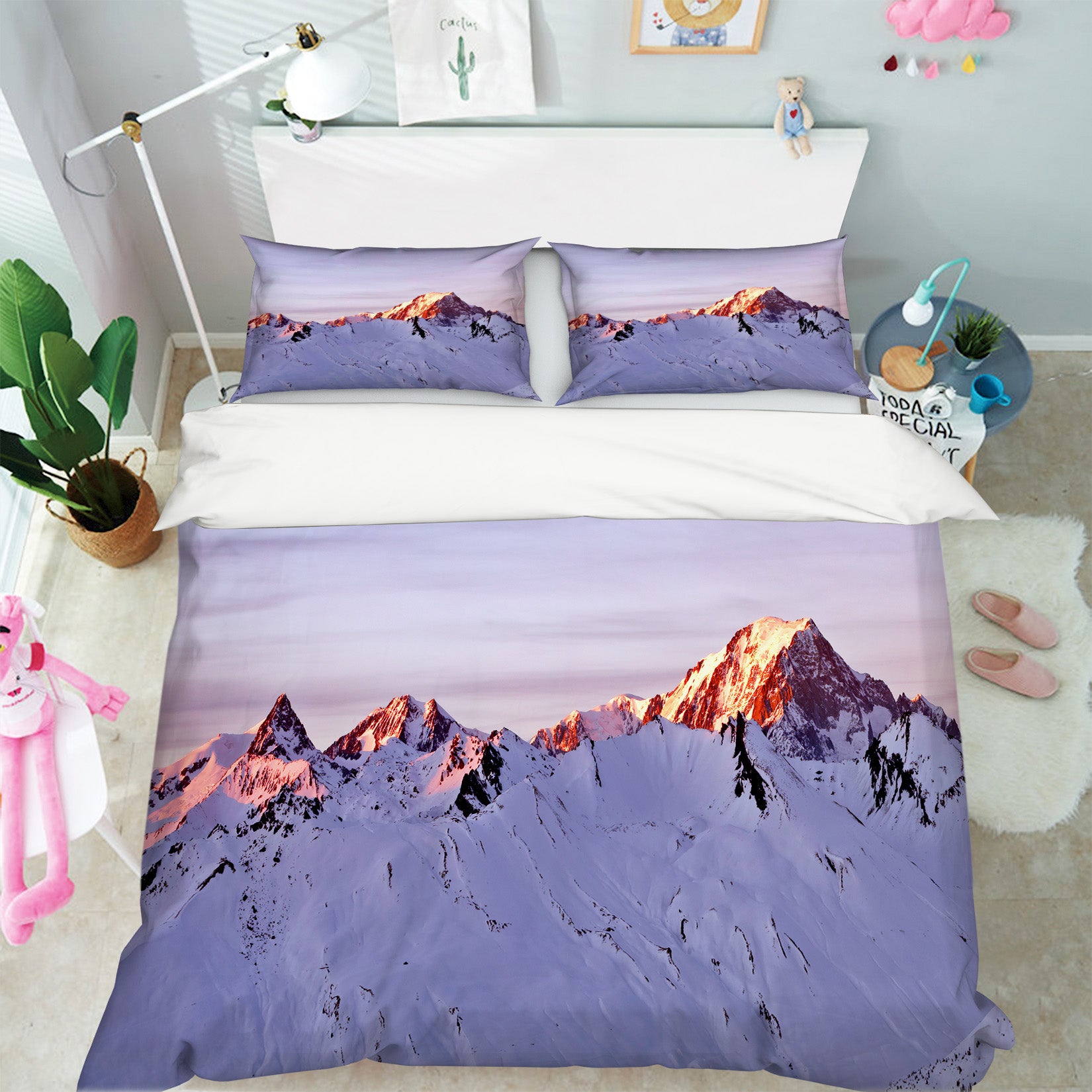 3D Snow Mountain 8581 Assaf Frank Bedding Bed Pillowcases Quilt