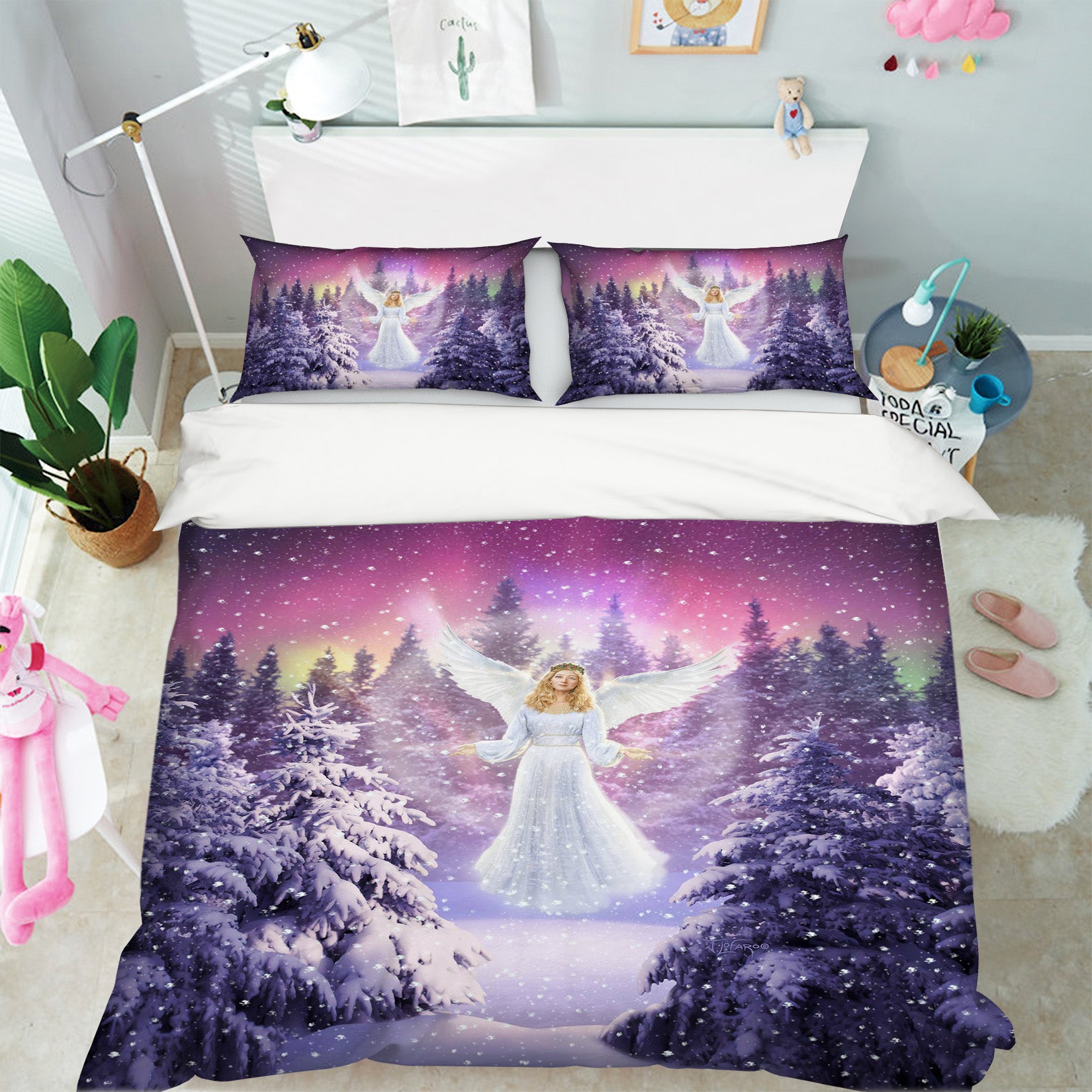 3D Snow Angel 2132 Jerry LoFaro bedding Bed Pillowcases Quilt