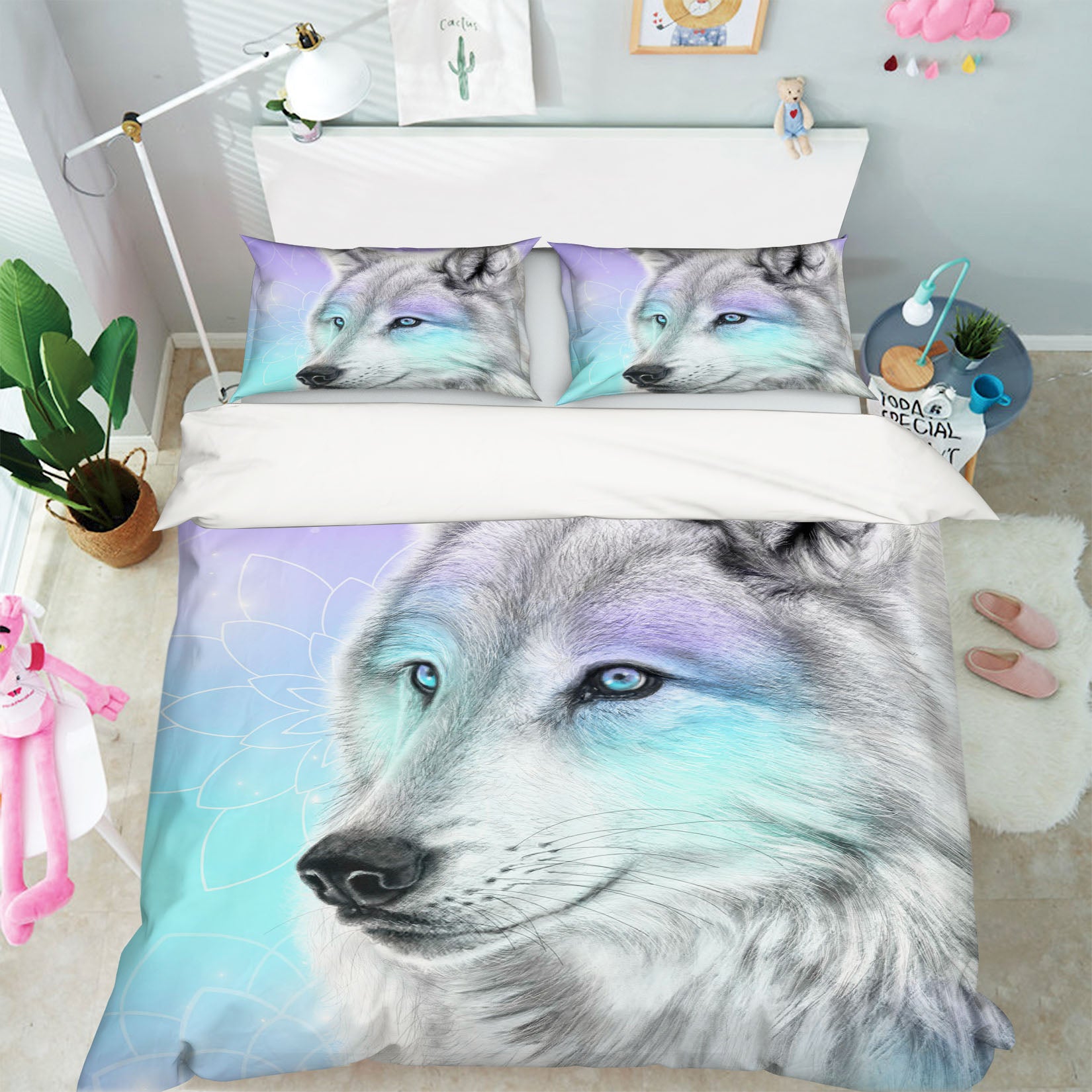 3D Gray Wolf 8587 Sheena Pike Bedding Bed Pillowcases Quilt Cover Duvet Cover