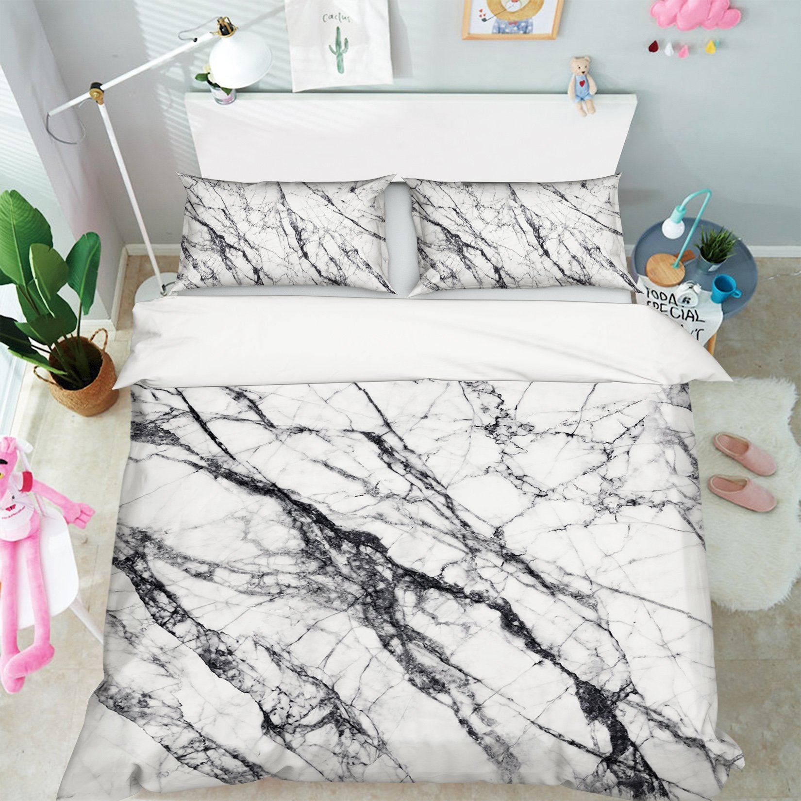 3D Black Line Irregular 038 Bed Pillowcases Quilt Wallpaper AJ Wallpaper 