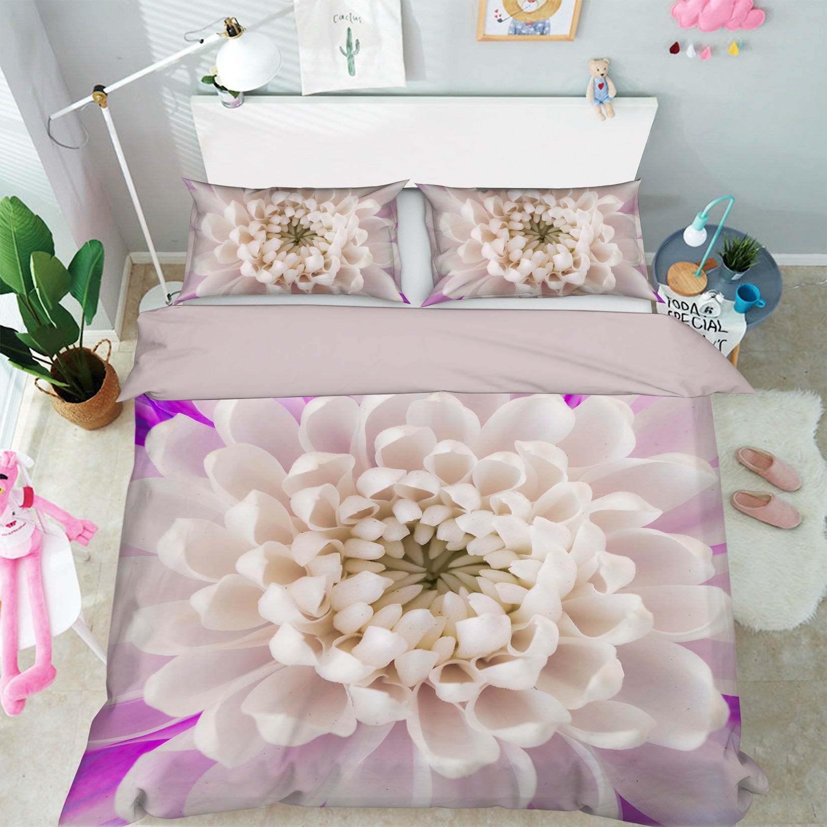 3D Beautiful Chrysanthemum 1023 Assaf Frank Bedding Bed Pillowcases Quilt