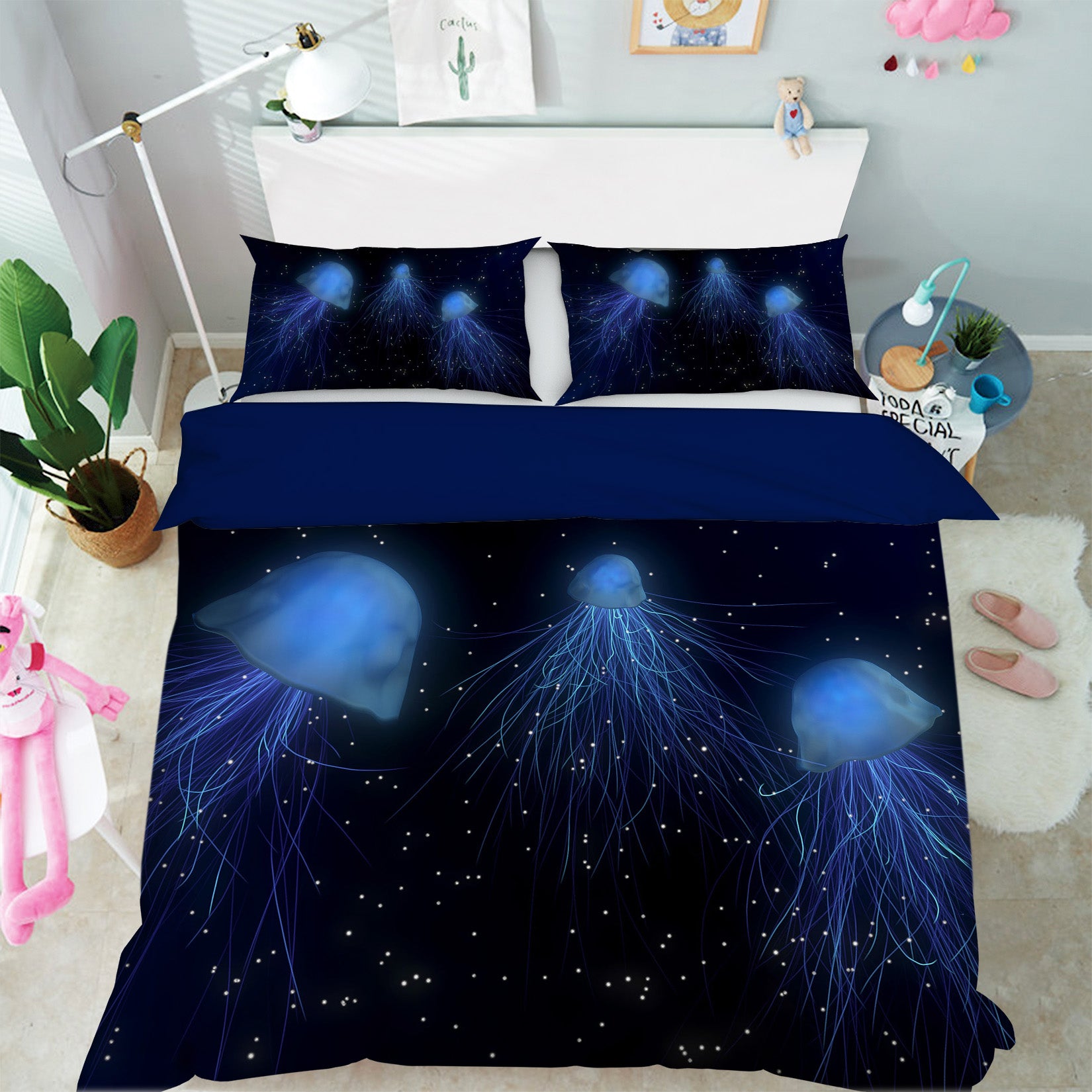 3D Star Jellyfish 072 Bed Pillowcases Quilt