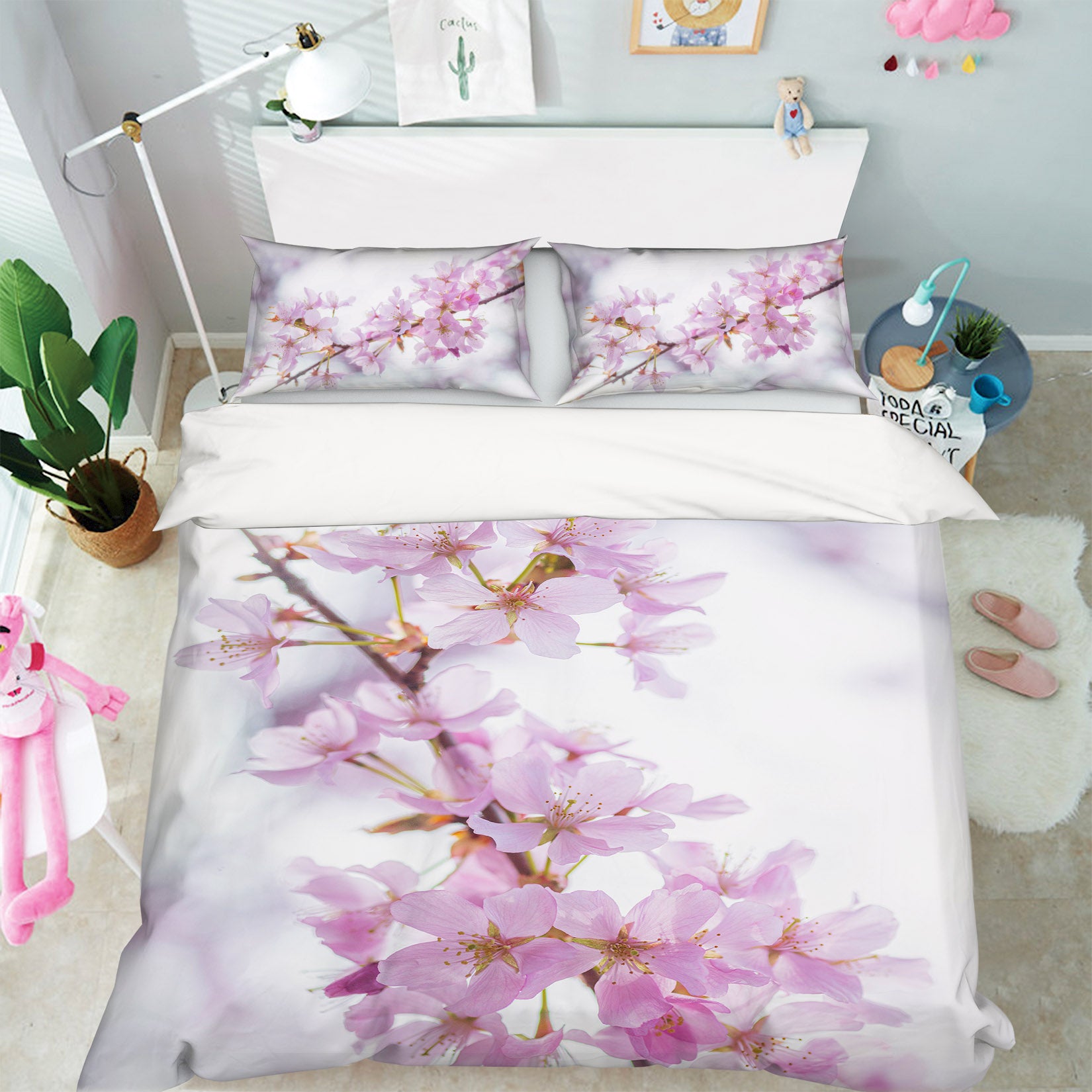 3D Peach Blossom 85146 Assaf Frank Bedding Bed Pillowcases Quilt