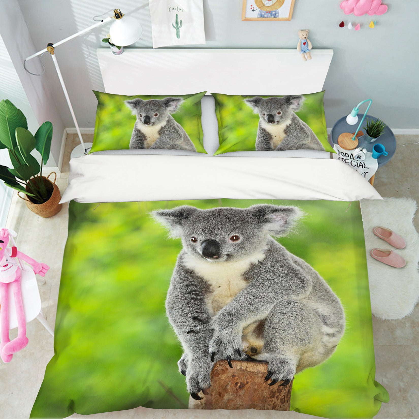 3D Koala Bear 075 Bed Pillowcases Quilt