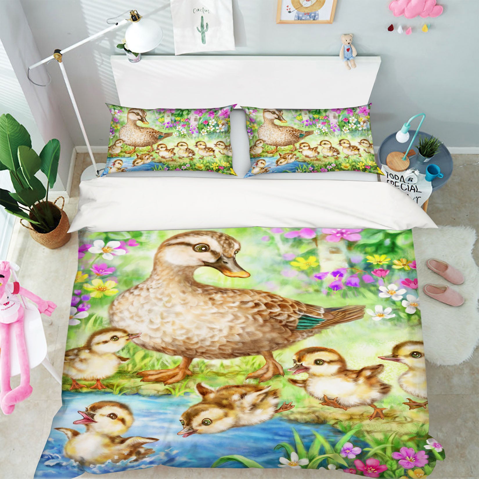 3D Baby Duck 5928 Kayomi Harai Bedding Bed Pillowcases Quilt Cover Duvet Cover
