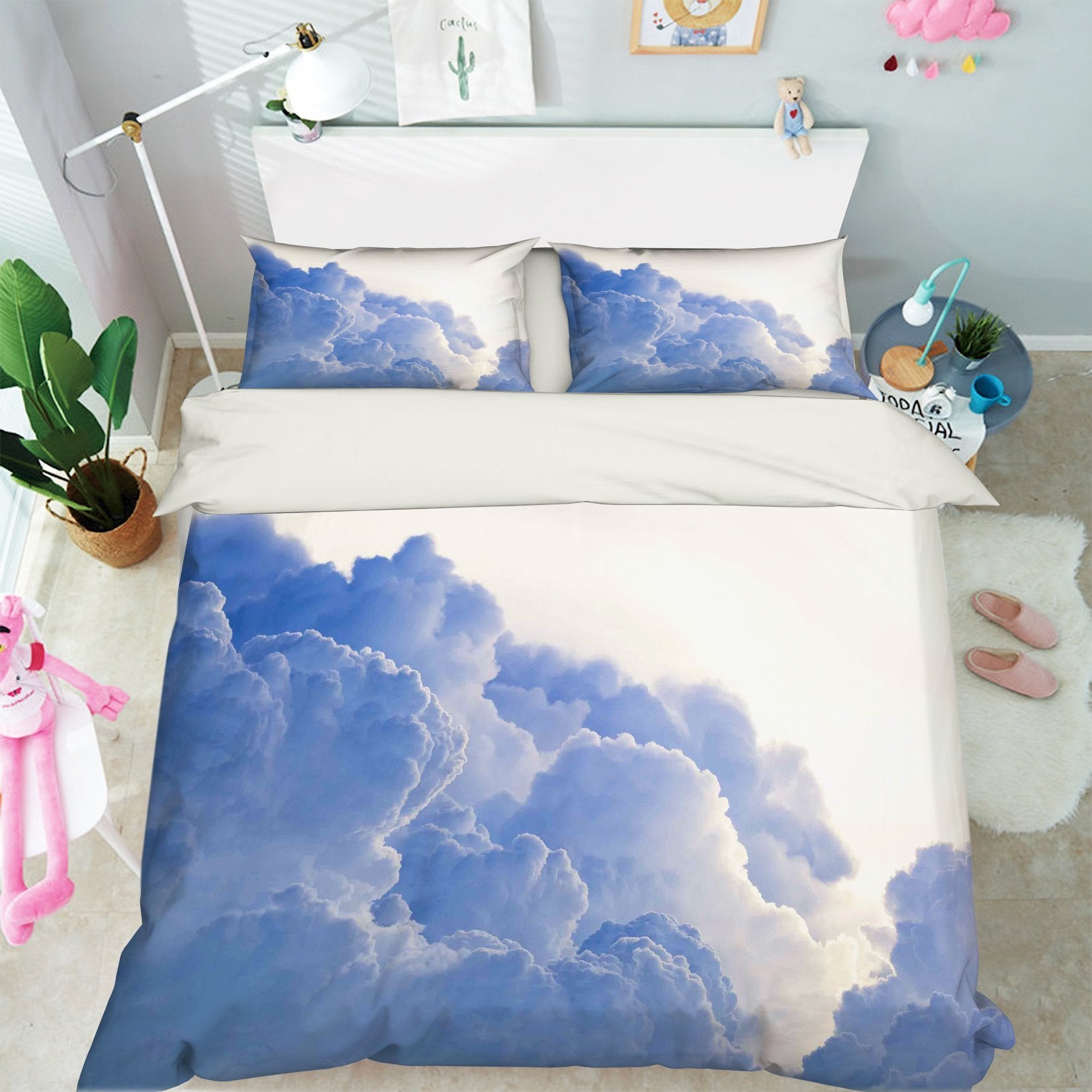 3D Rolling Clouds 219 Bed Pillowcases Quilt Wallpaper AJ Wallpaper 