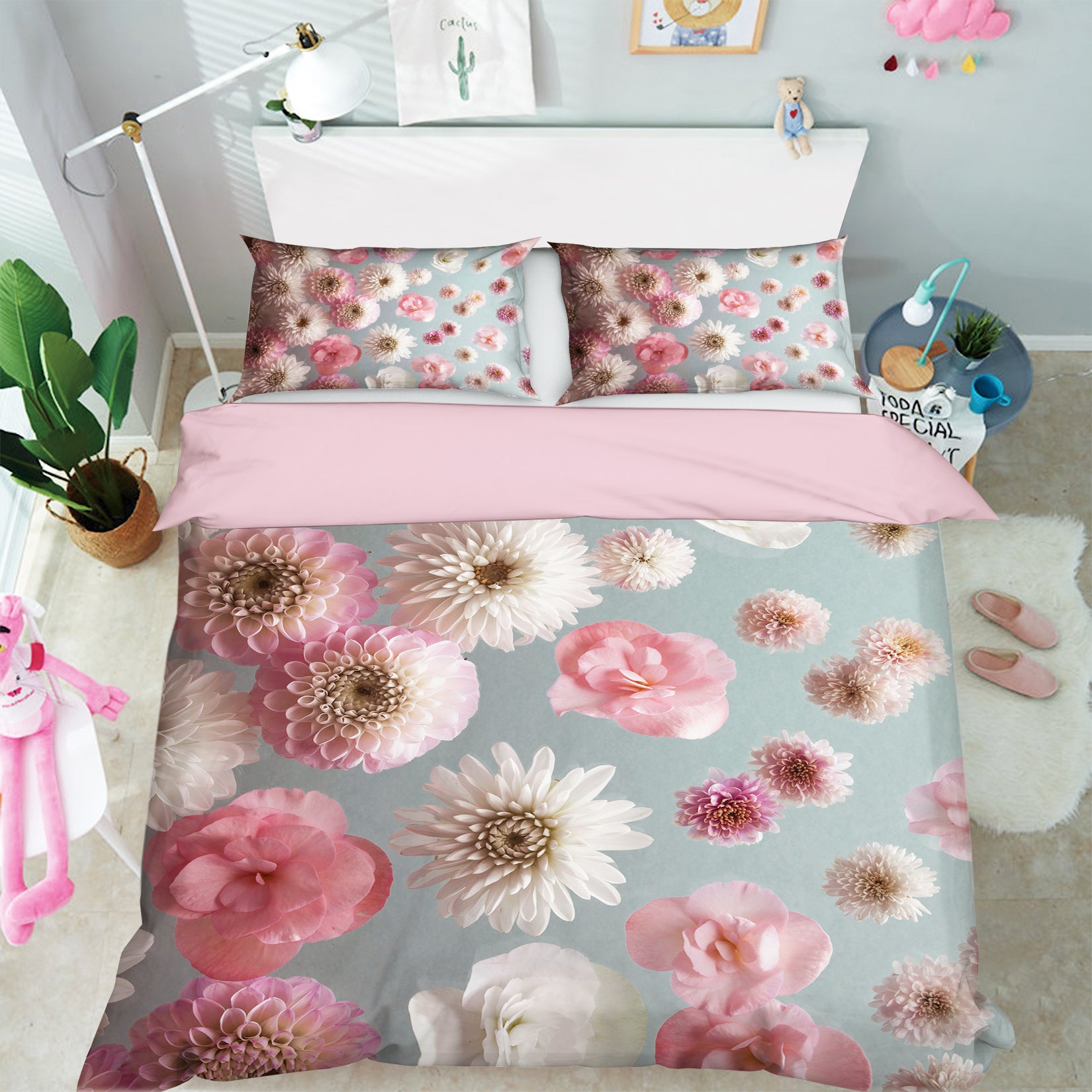 3D Chrysanthemum Decoration 1011 Assaf Frank Bedding Bed Pillowcases Quilt