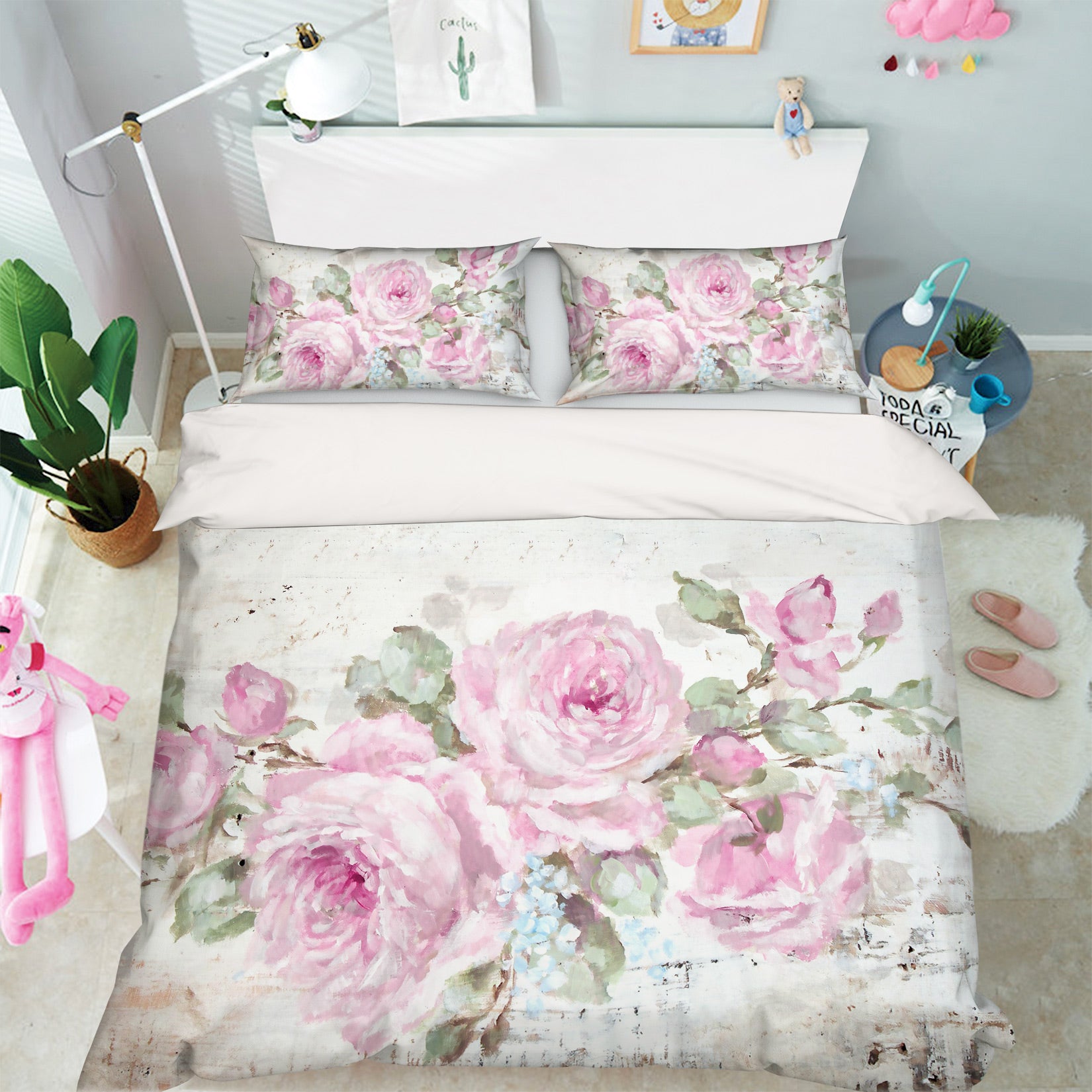 3D Flower Bush 2105 Debi Coules Bedding Bed Pillowcases Quilt