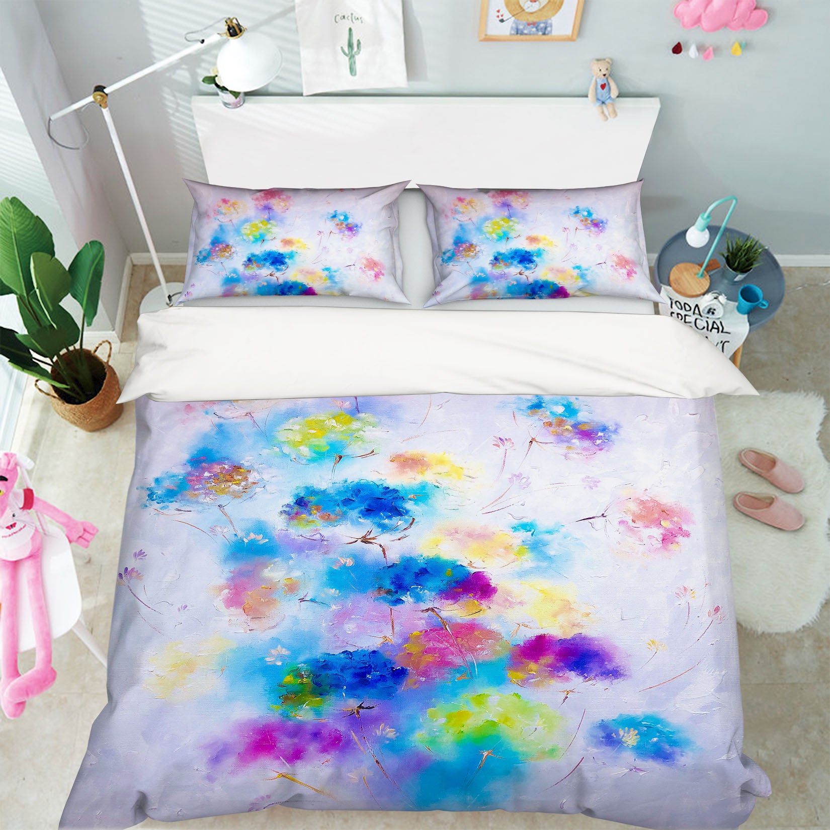 3D Colorful Flowers 599 Skromova Marina Bedding Bed Pillowcases Quilt