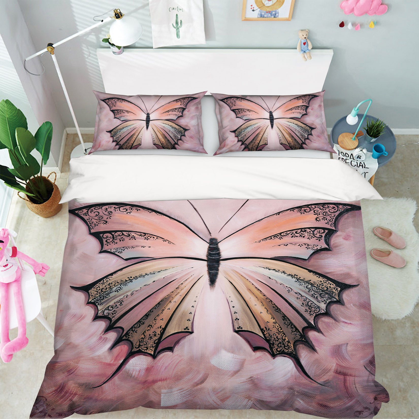 3D Butterfly Pattern 610 Skromova Marina Bedding Bed Pillowcases Quilt