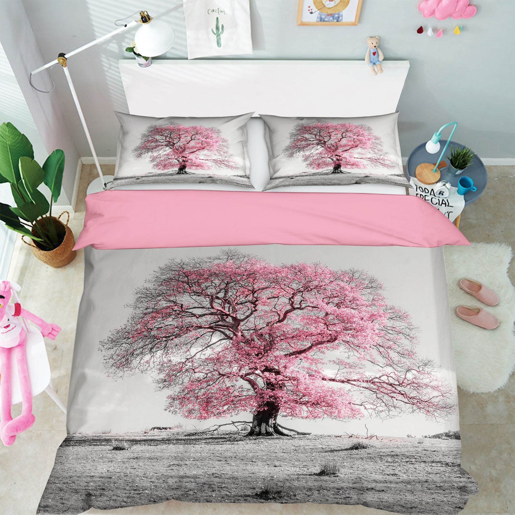 3D Cherry Blossoms 1071 Assaf Frank Bedding Bed Pillowcases Quilt