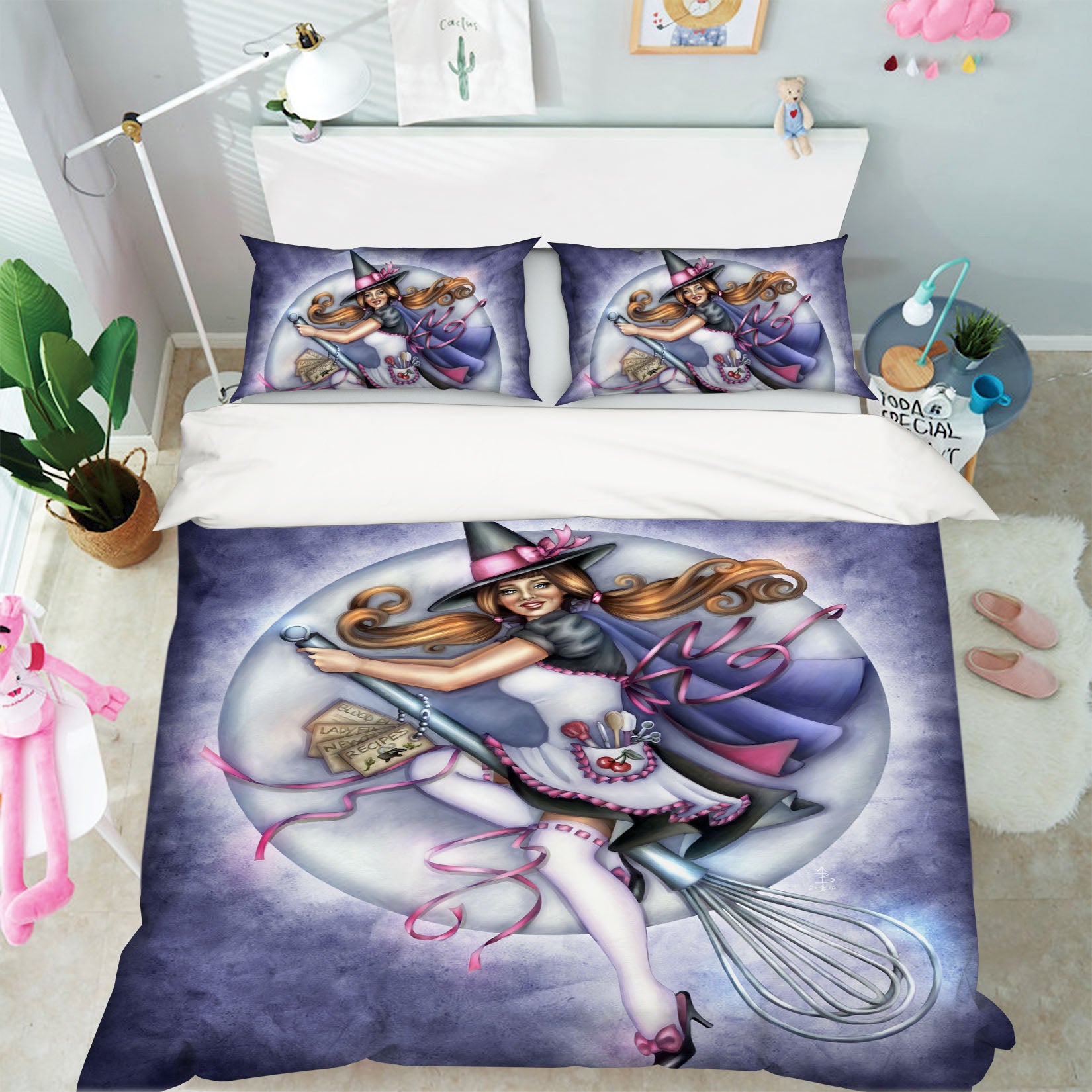 3D Magic Girl 8853 Brigid Ashwood Bedding Bed Pillowcases Quilt Cover Duvet Cover