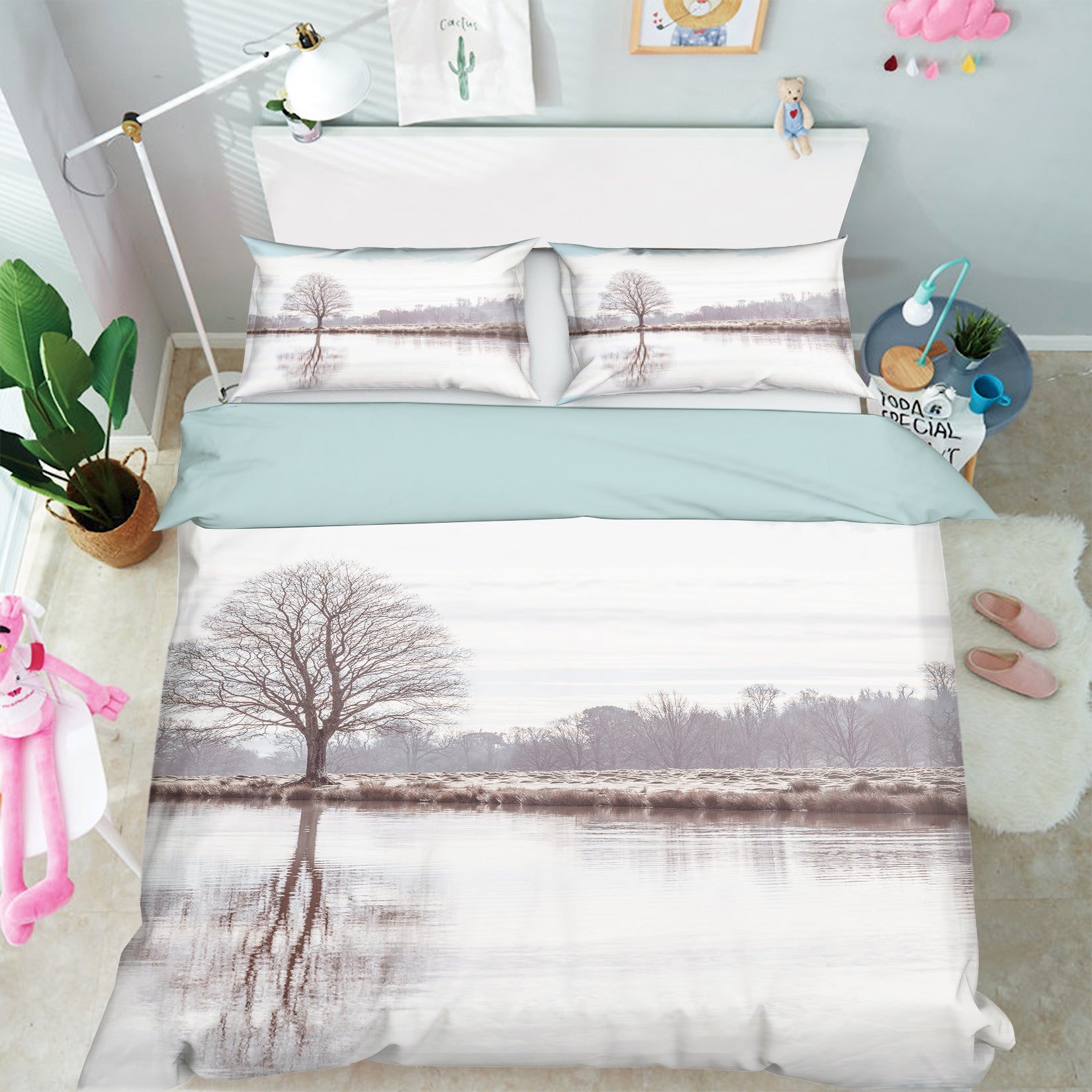 3D Lake Dead Tree 1080 Assaf Frank Bedding Bed Pillowcases Quilt