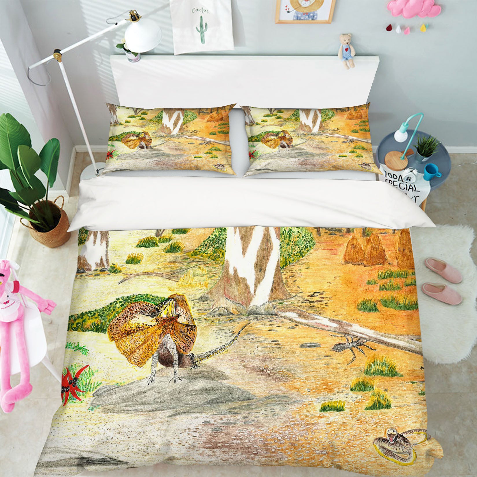 3D Desert Bird 030 Michael Sewell Bedding Bed Pillowcases Quilt
