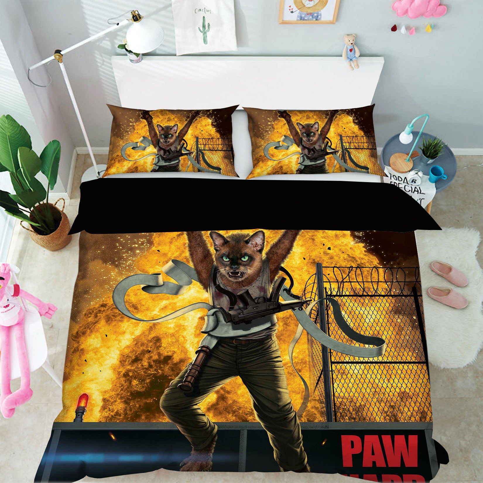 3D Paw Hard 066 Bed Pillowcases Quilt Exclusive Designer Vincent