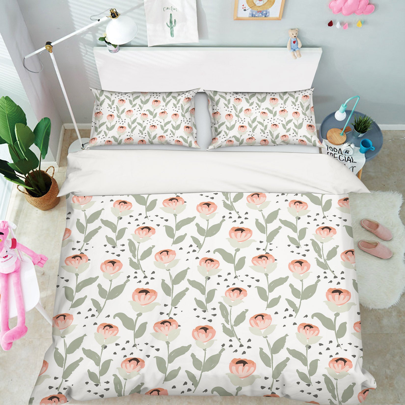 3D Flowers 109154 Kashmira Jayaprakash Bedding Bed Pillowcases Quilt