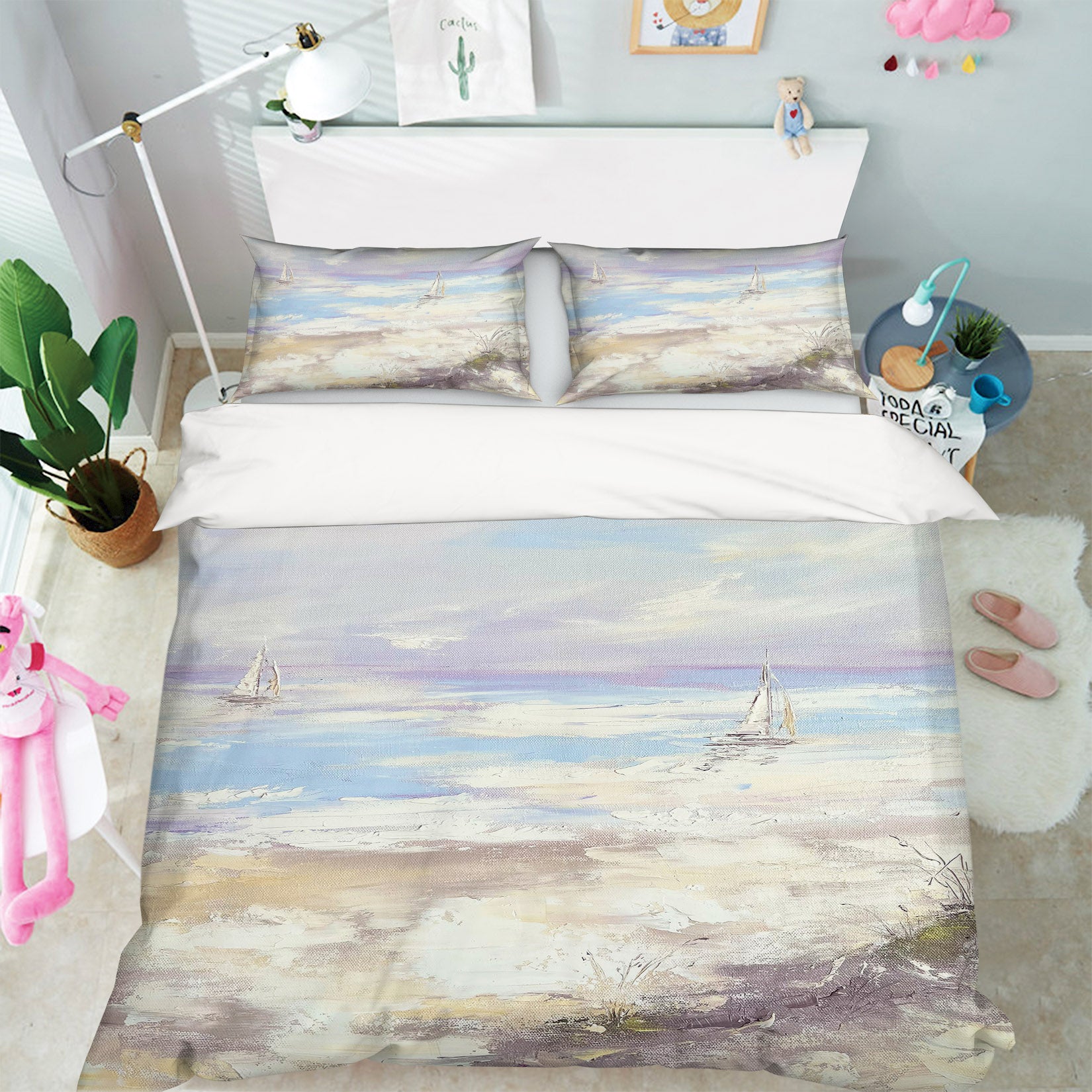 3D White Spray 3796 Skromova Marina Bedding Bed Pillowcases Quilt Cover Duvet Cover