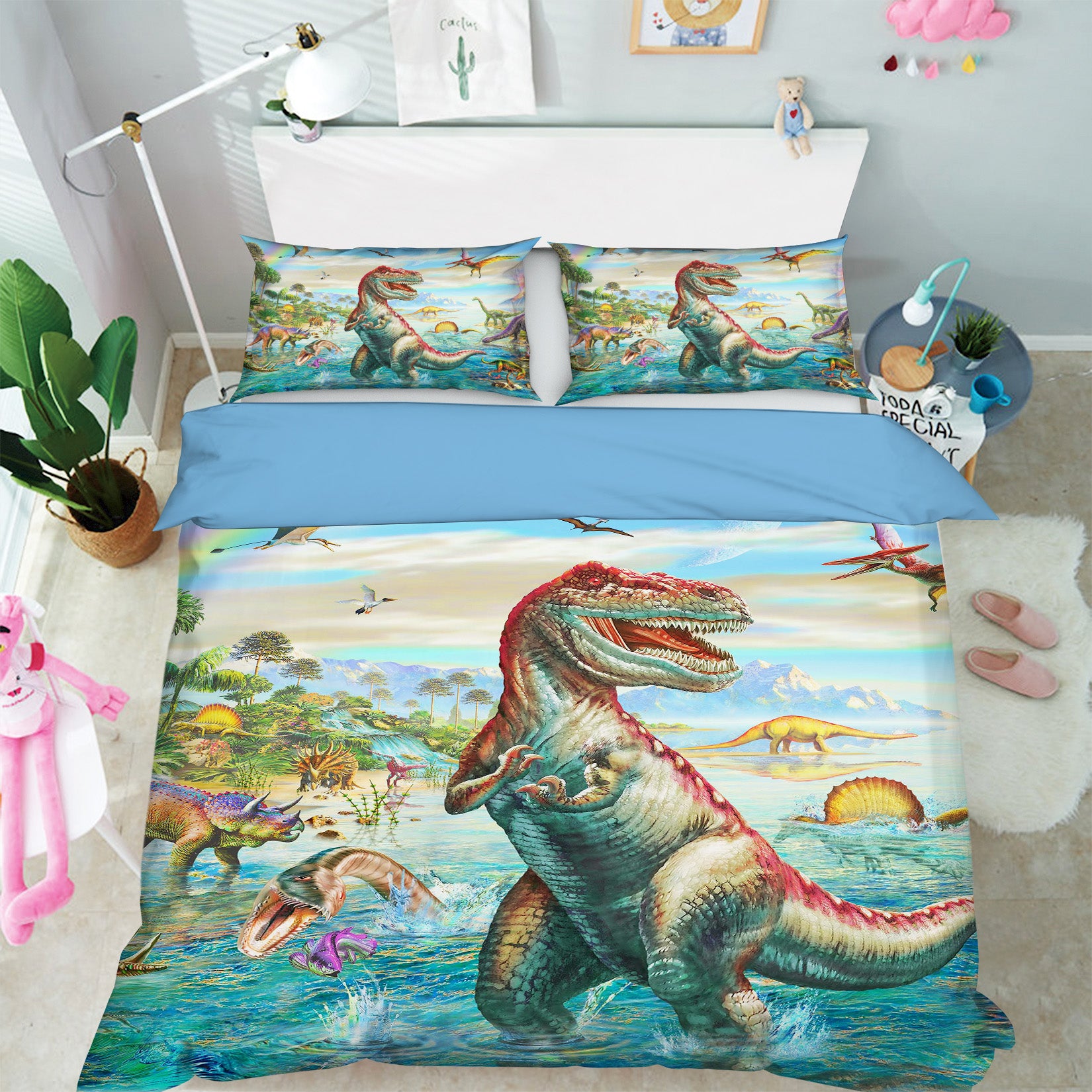 3D Dinosaur Mouth 2042 Adrian Chesterman Bedding Bed Pillowcases Quilt