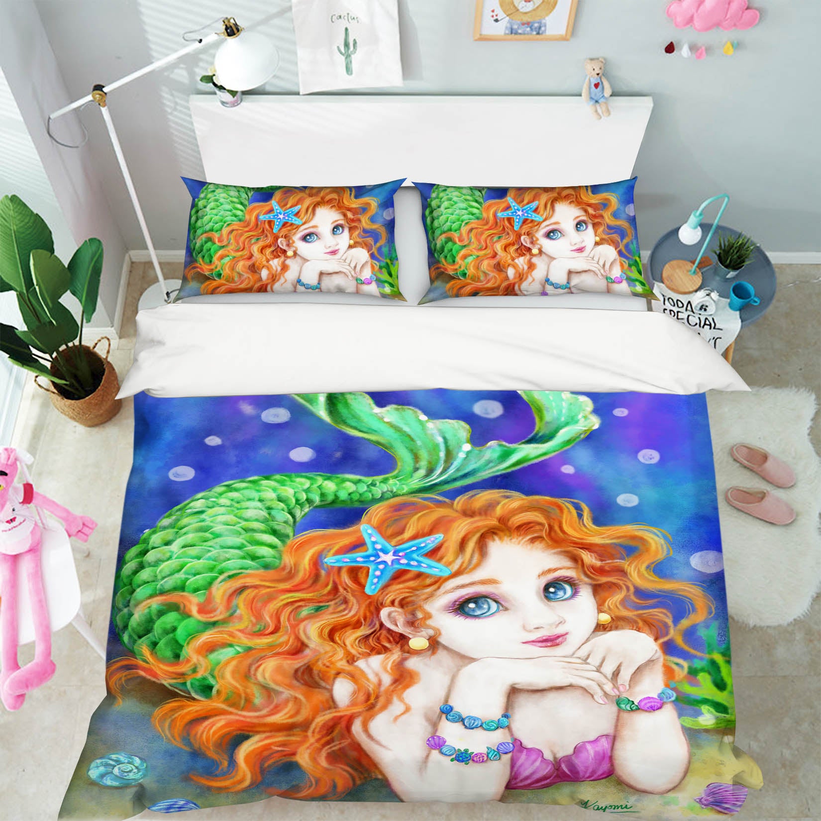 3D Mermaid Girl 5936 Kayomi Harai Bedding Bed Pillowcases Quilt Cover Duvet Cover