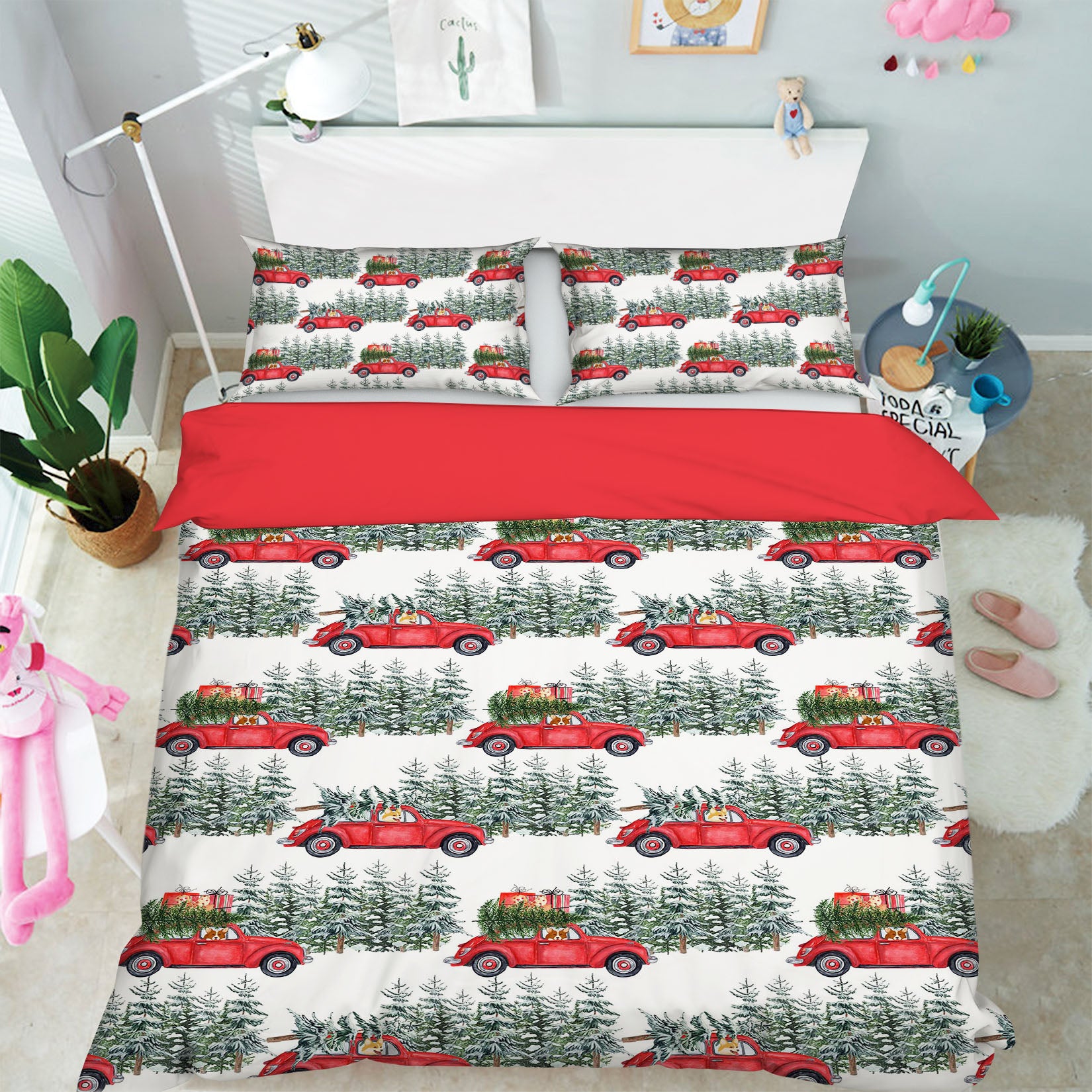 3D Puppy Car Gift 188 Uta Naumann Bedding Bed Pillowcases Quilt