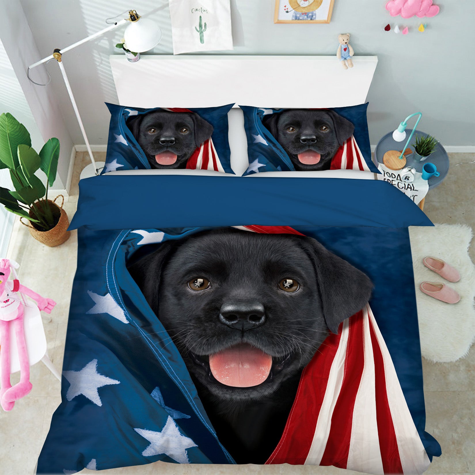 3D Cute Dog 2102 Bed Pillowcases Quilt Exclusive Designer Vincent