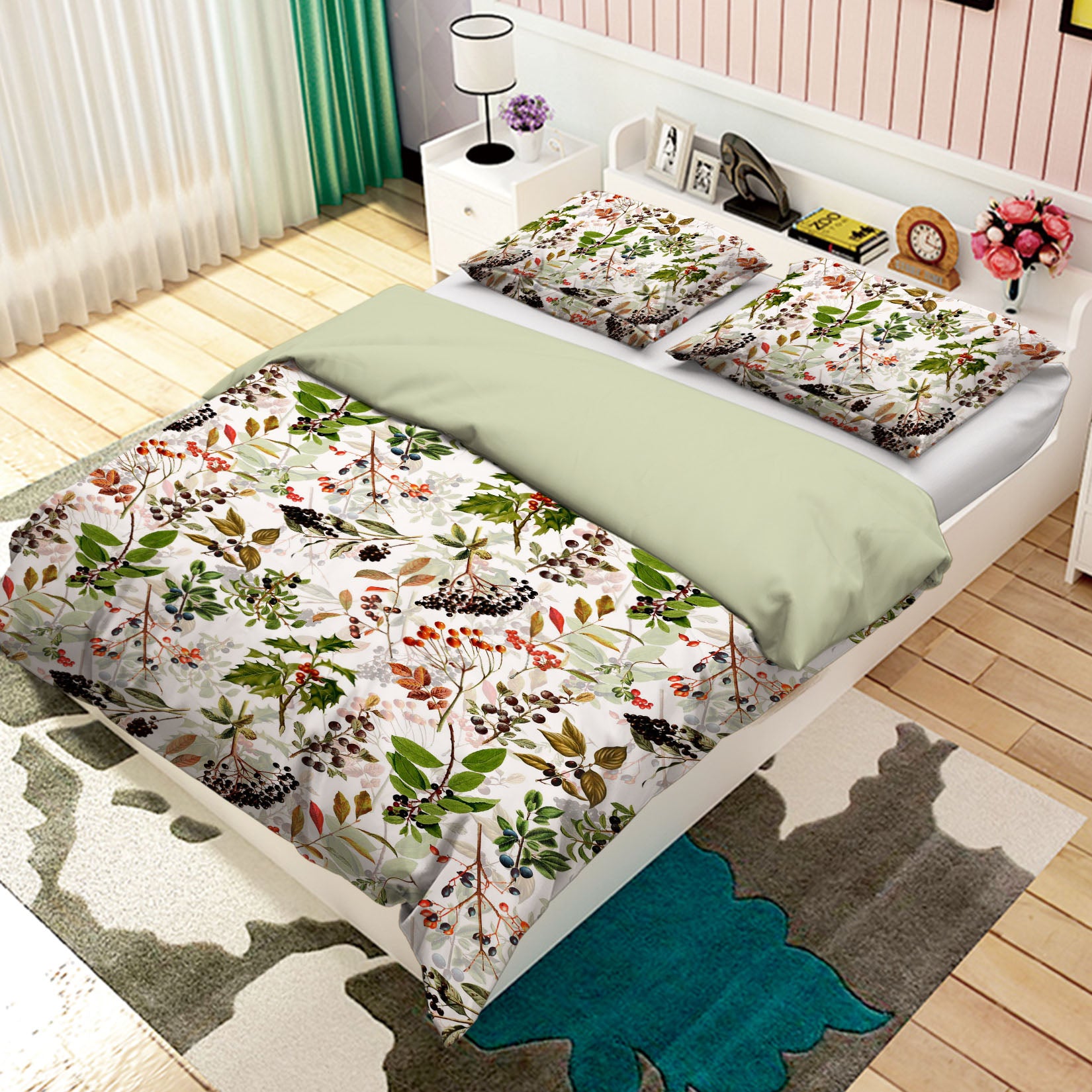 3D Leaf Fruit 105 Uta Naumann Bedding Bed Pillowcases Quilt