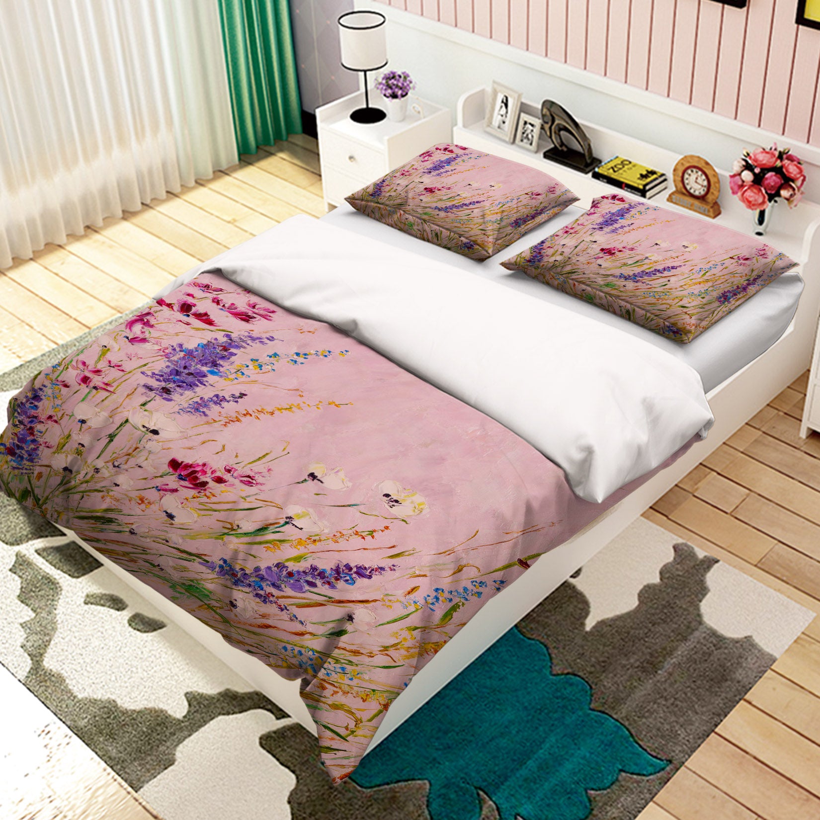 3D Lavender Flower 571 Skromova Marina Bedding Bed Pillowcases Quilt