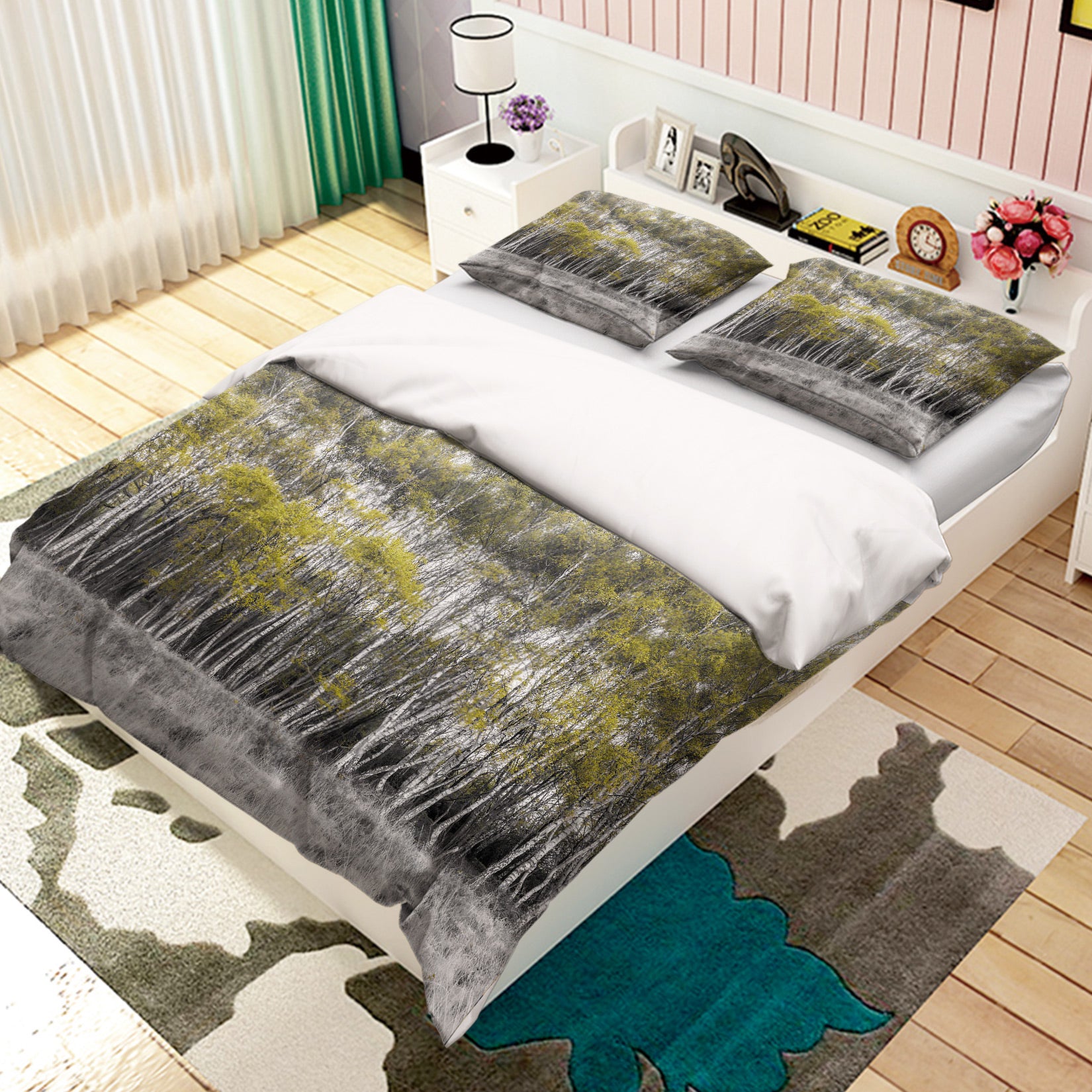 3D Forest Weed 1055 Assaf Frank Bedding Bed Pillowcases Quilt